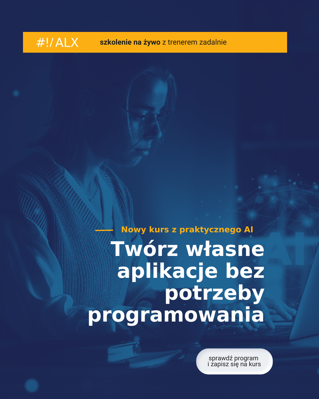 ALX - szkoła IT Facebook ad: Kurs Vibe Coding