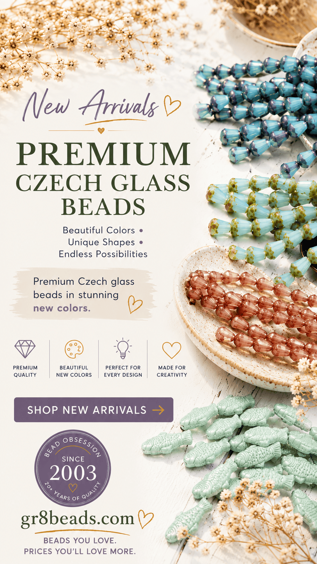 The Bead Obsession Facebook ad