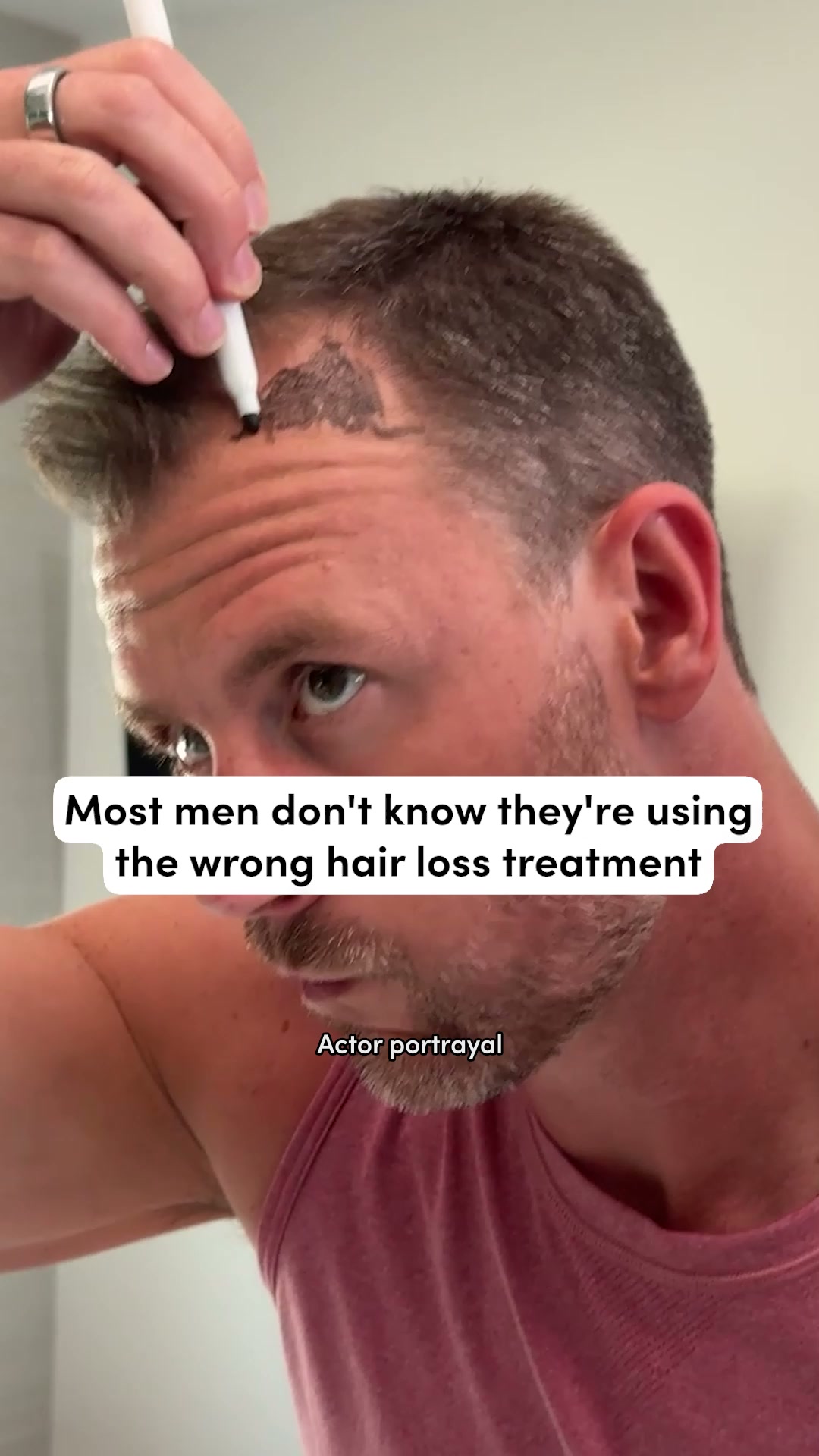 hims Facebook ad: Take control of hair loss today
