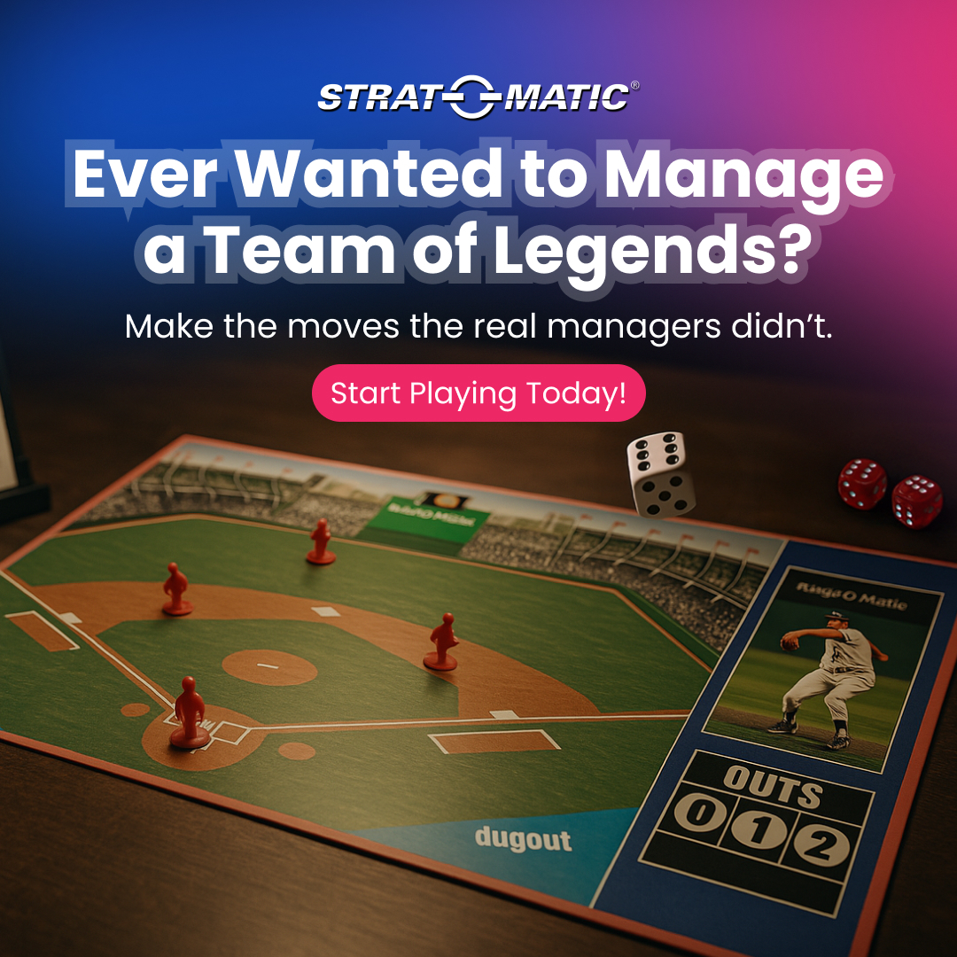 Strat-O-Matic Games Facebook ad: Bring Baseball Home