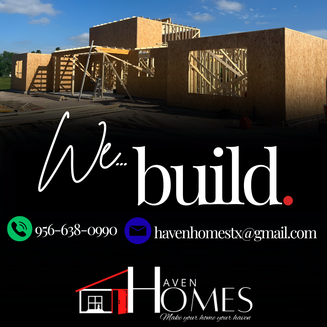 Haven Homes TX Facebook ad: BUILDING QUALITY, DELIVERING TRUST