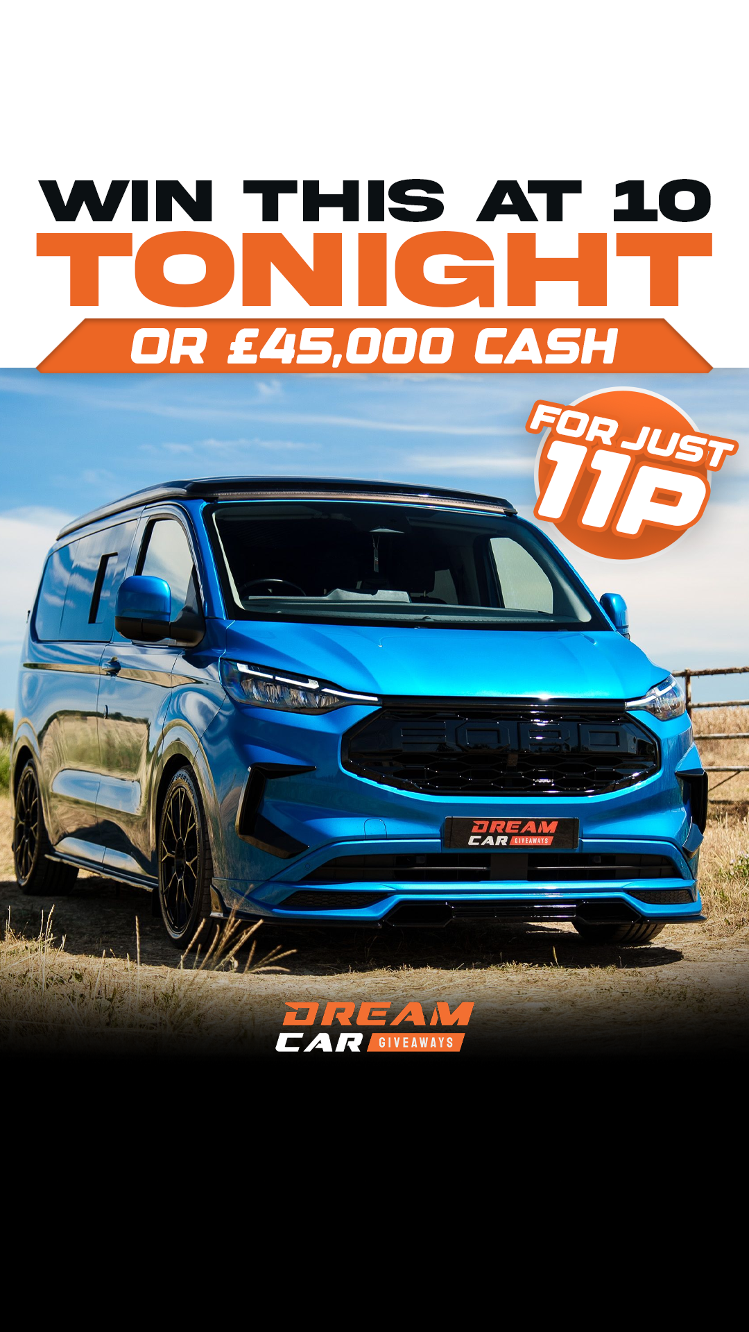 Dream Car Giveaways Facebook ad