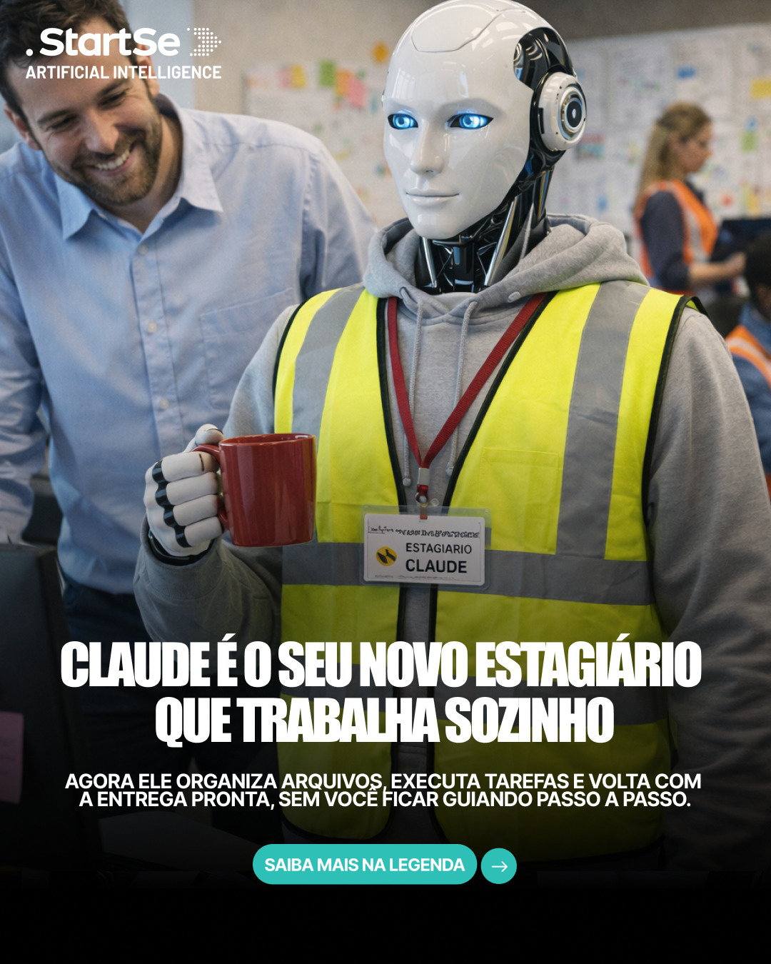 Startse.ai Facebook ad: A Anthropic colocou no ar um experimento que…