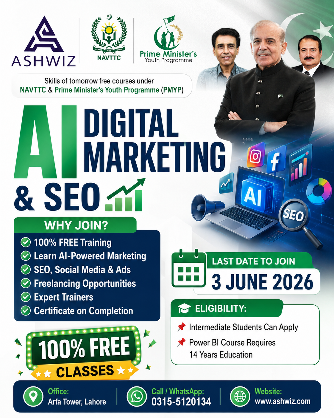Ashwiz Facebook ad: Want to learn A.i Digital Marketing