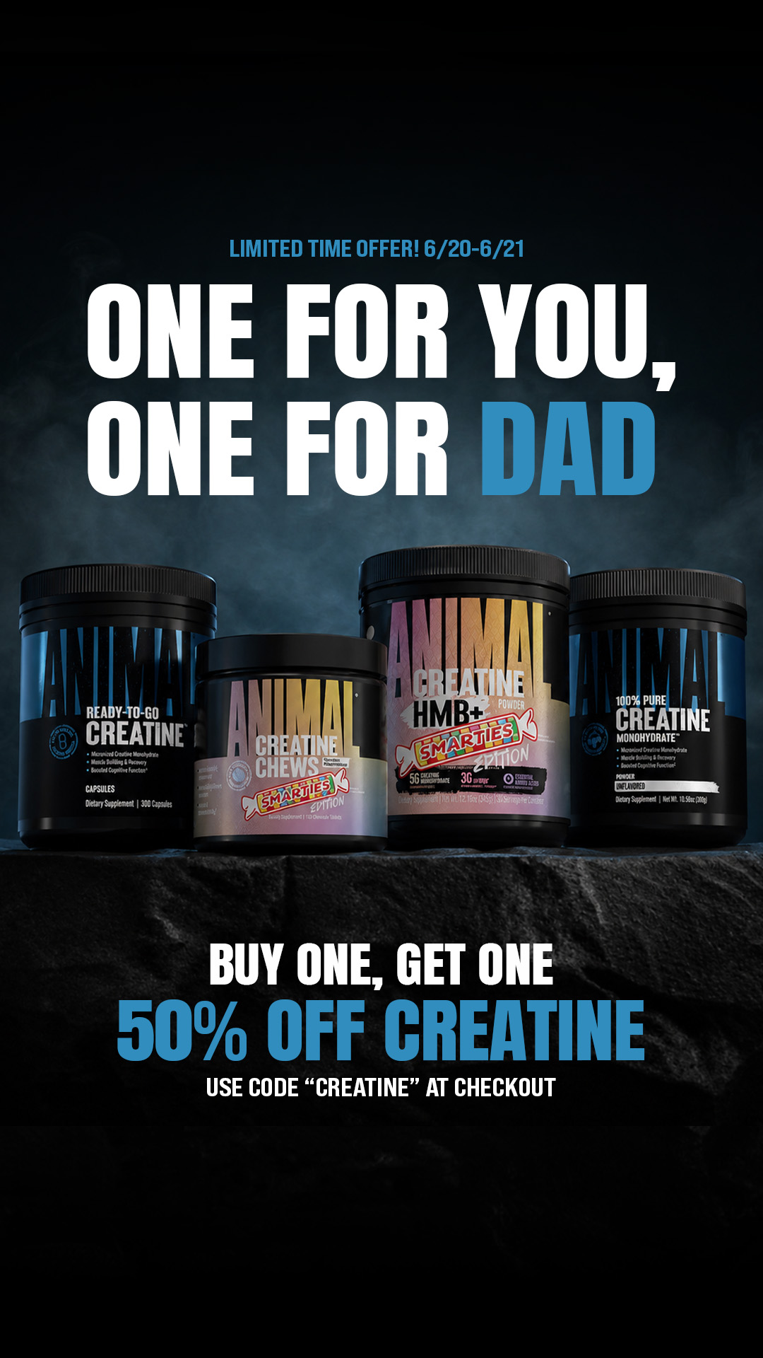 The Official Animal Pak page Facebook ad