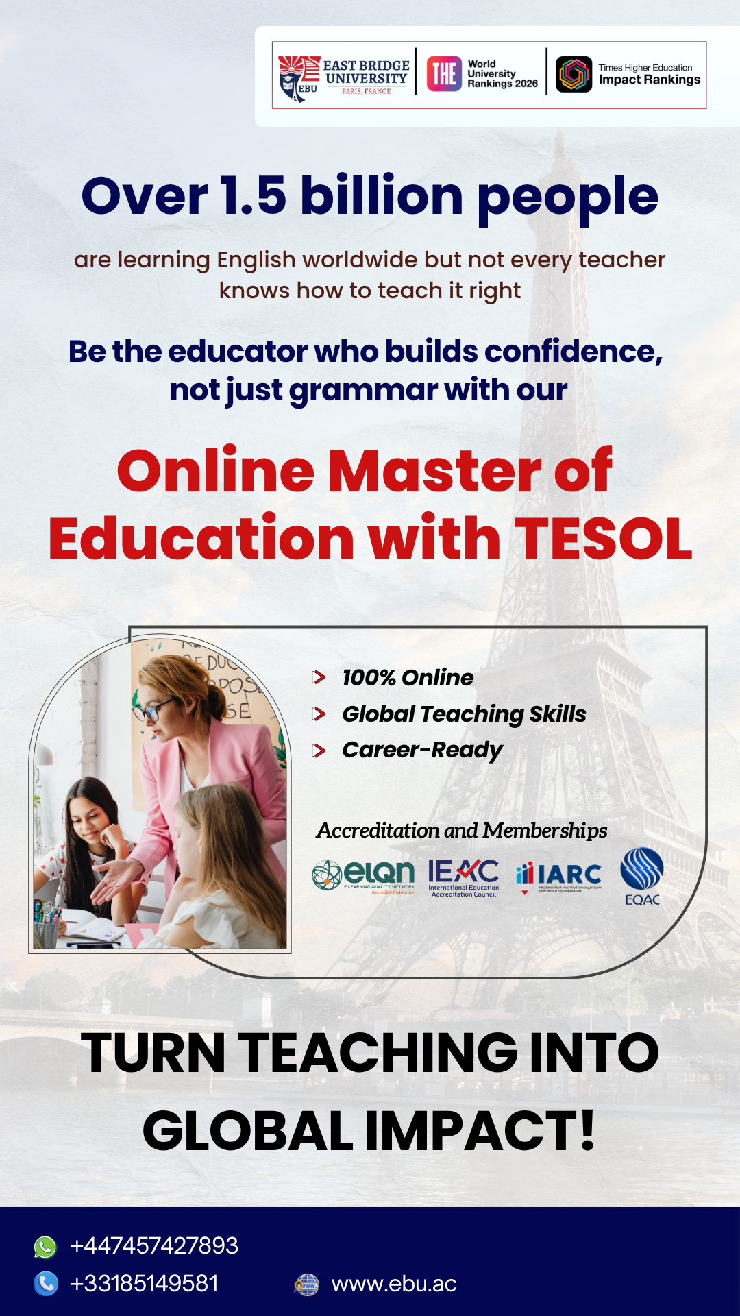 East Bridge University Facebook ad