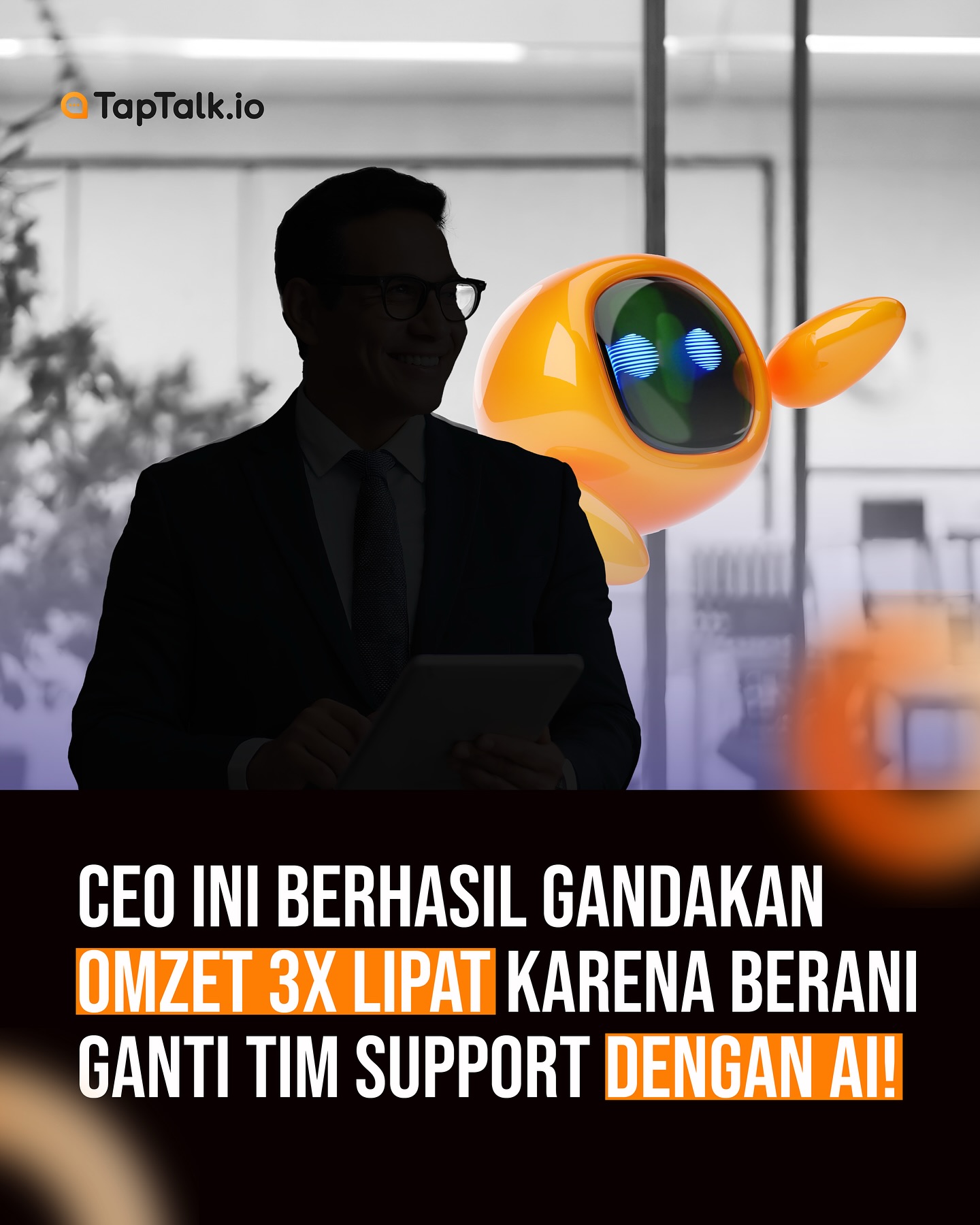 TapTalk.io Facebook ad: CEO ini ambil keputusan yang nggak biasa: memecat…