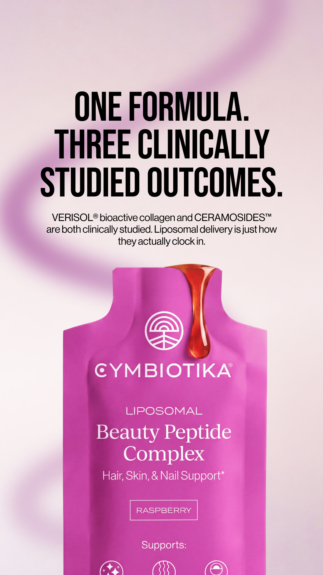 Cymbiotika Facebook ad: Your Beauty Routine, Upgraded