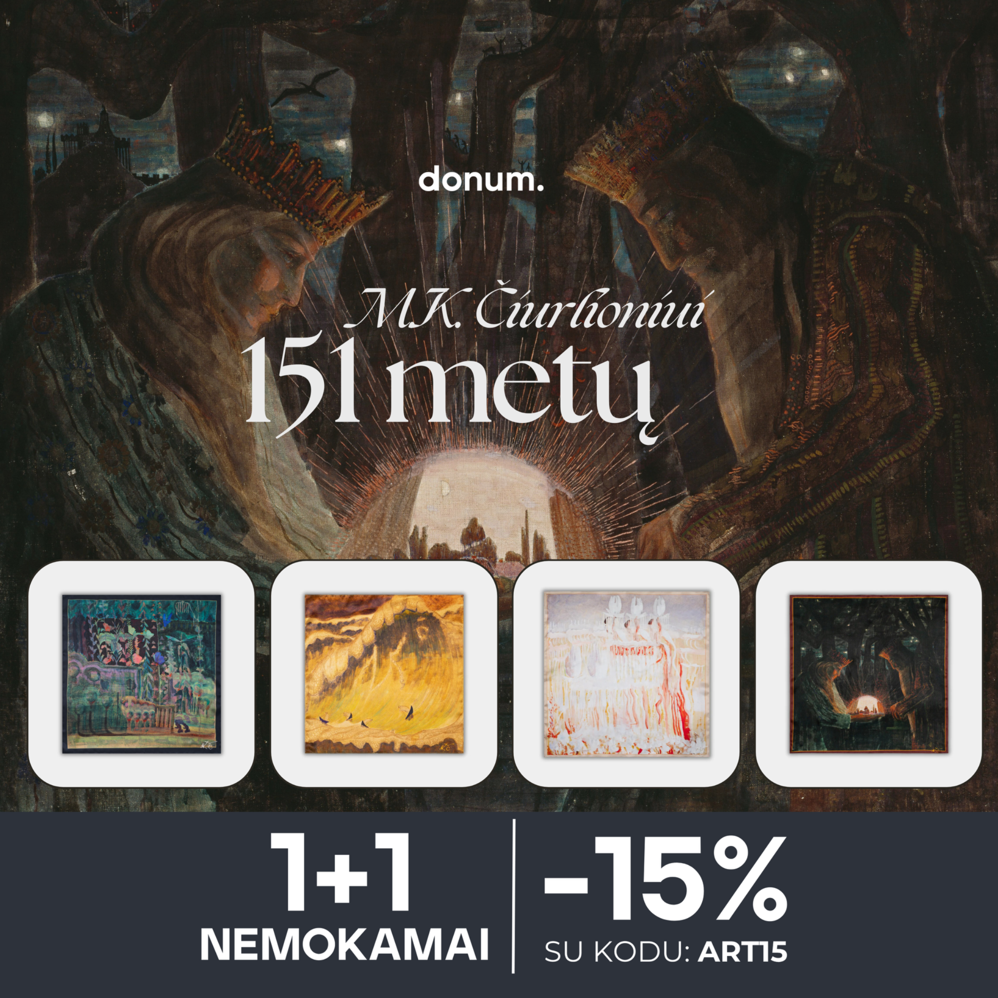 donum. Facebook ad: Šedevrai ant šilko
