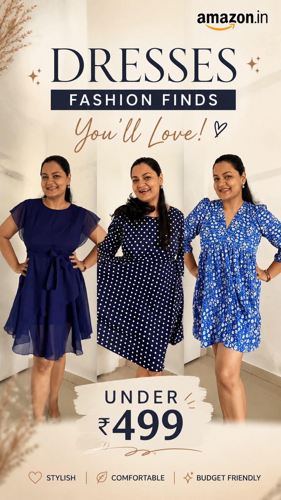 Amazon India Facebook ad: Amazon Fashion Finds under ₹499!