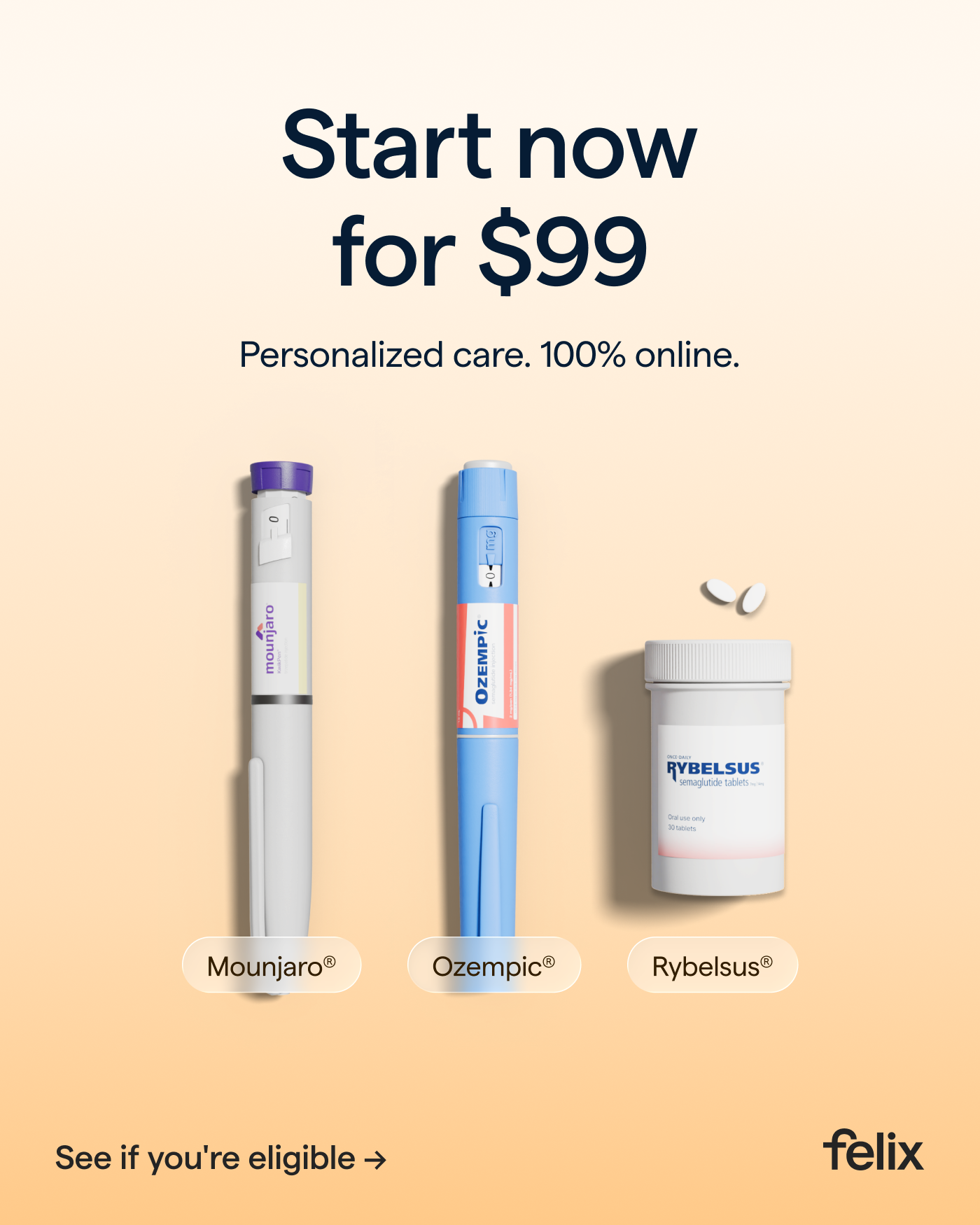 Felix Health Facebook ad