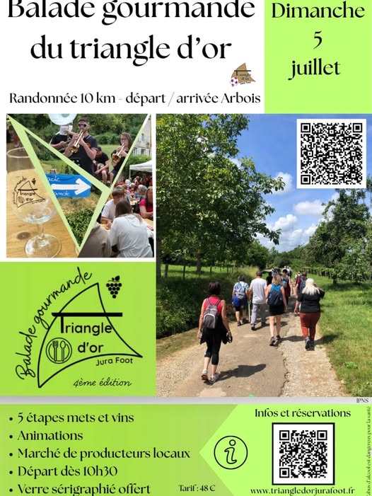 Triangle d'Or Jura Foot - Officiel Facebook ad: Balade gourmande du Triangle d'Or