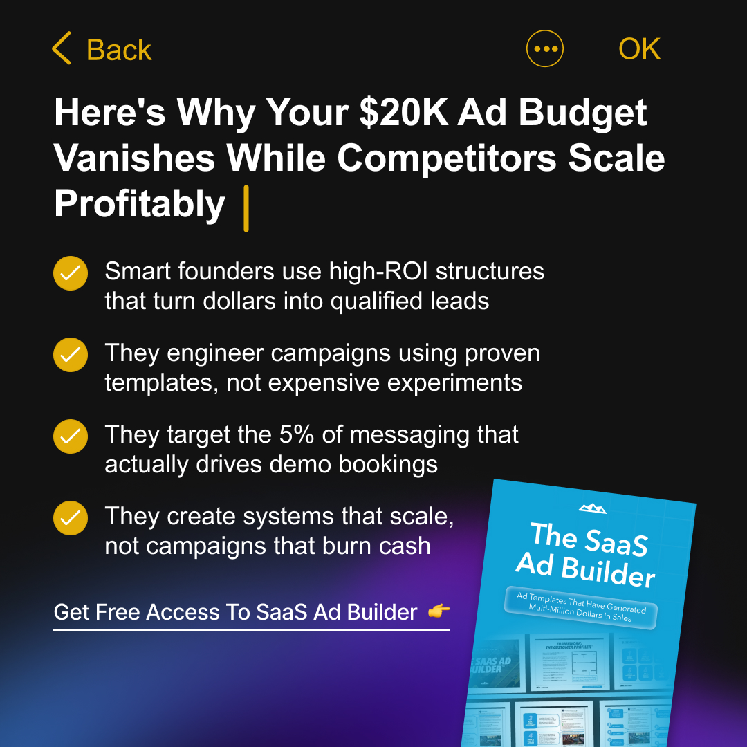 SaaS Academy Facebook ad