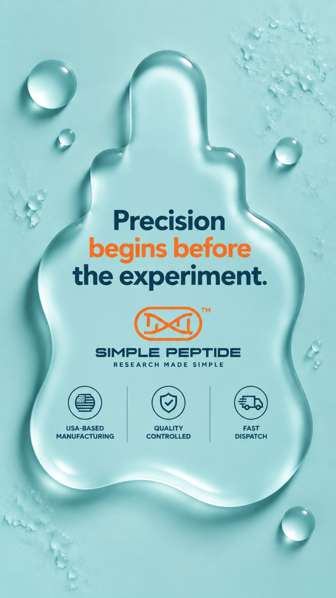 Simple Peptide - Peptides Made Simple Facebook ad: Simple. Modern. Research-focused.