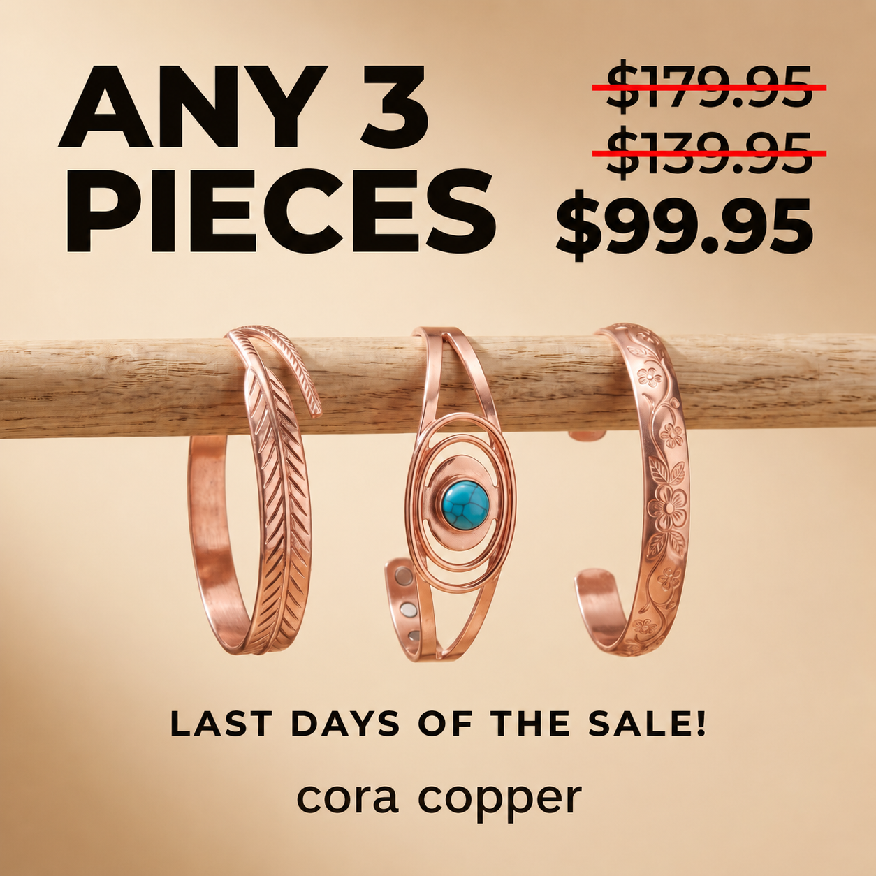 Cora's Copper Jewelry Facebook ad