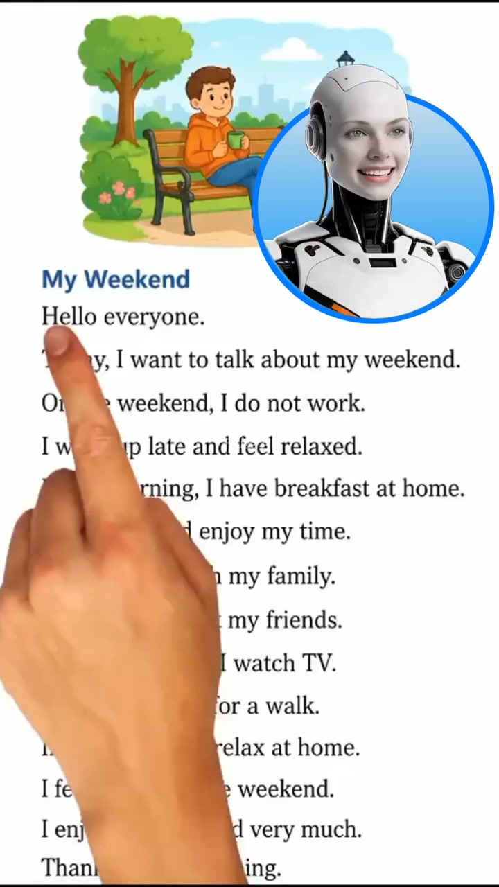 Fluzy: Speak English AI Facebook ad: Learn language with AI