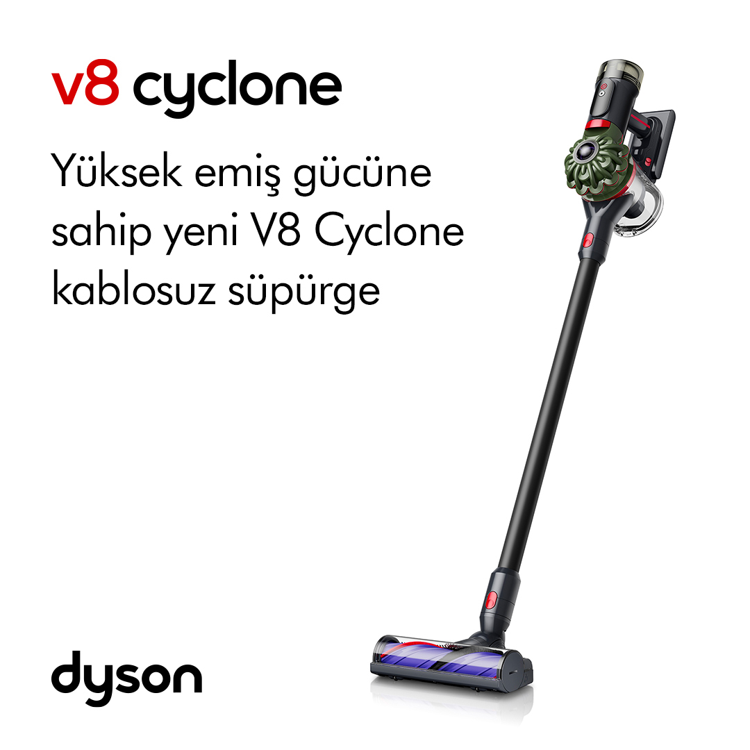 Dyson Facebook ad: Yüksek emiş gücüne sahip yeni Dyson V8 Cyclone…