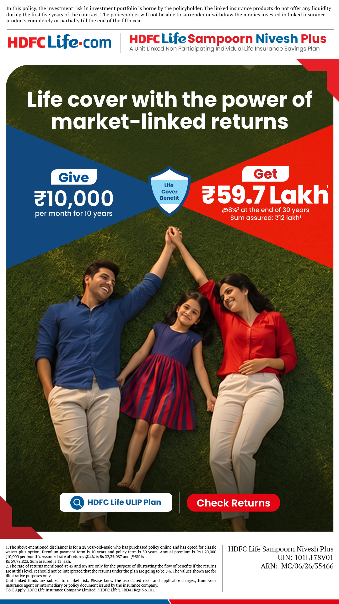 HDFC Life Facebook ad