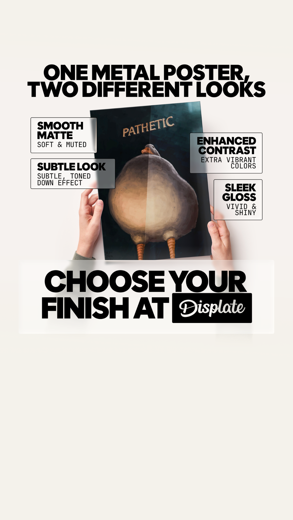 Displate Facebook ad