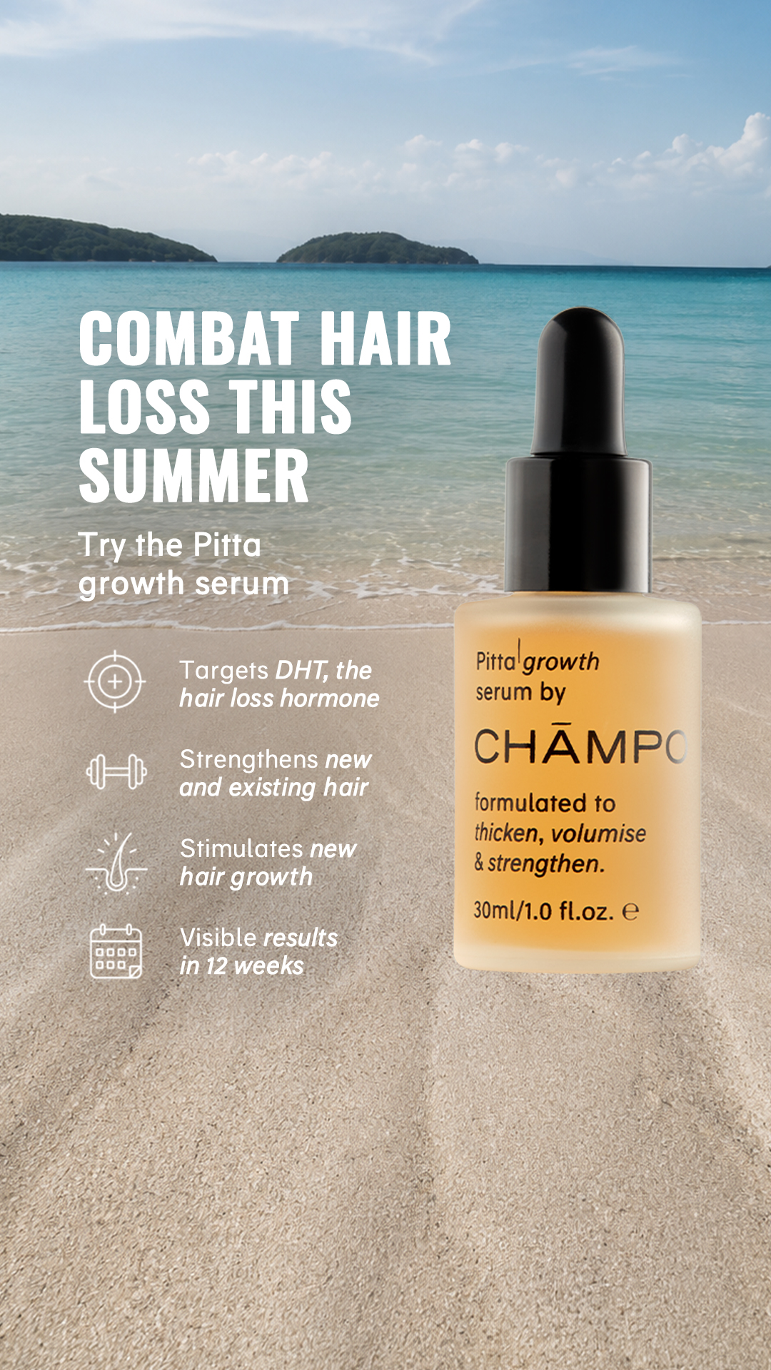 Chāmpo Haircare Facebook ad