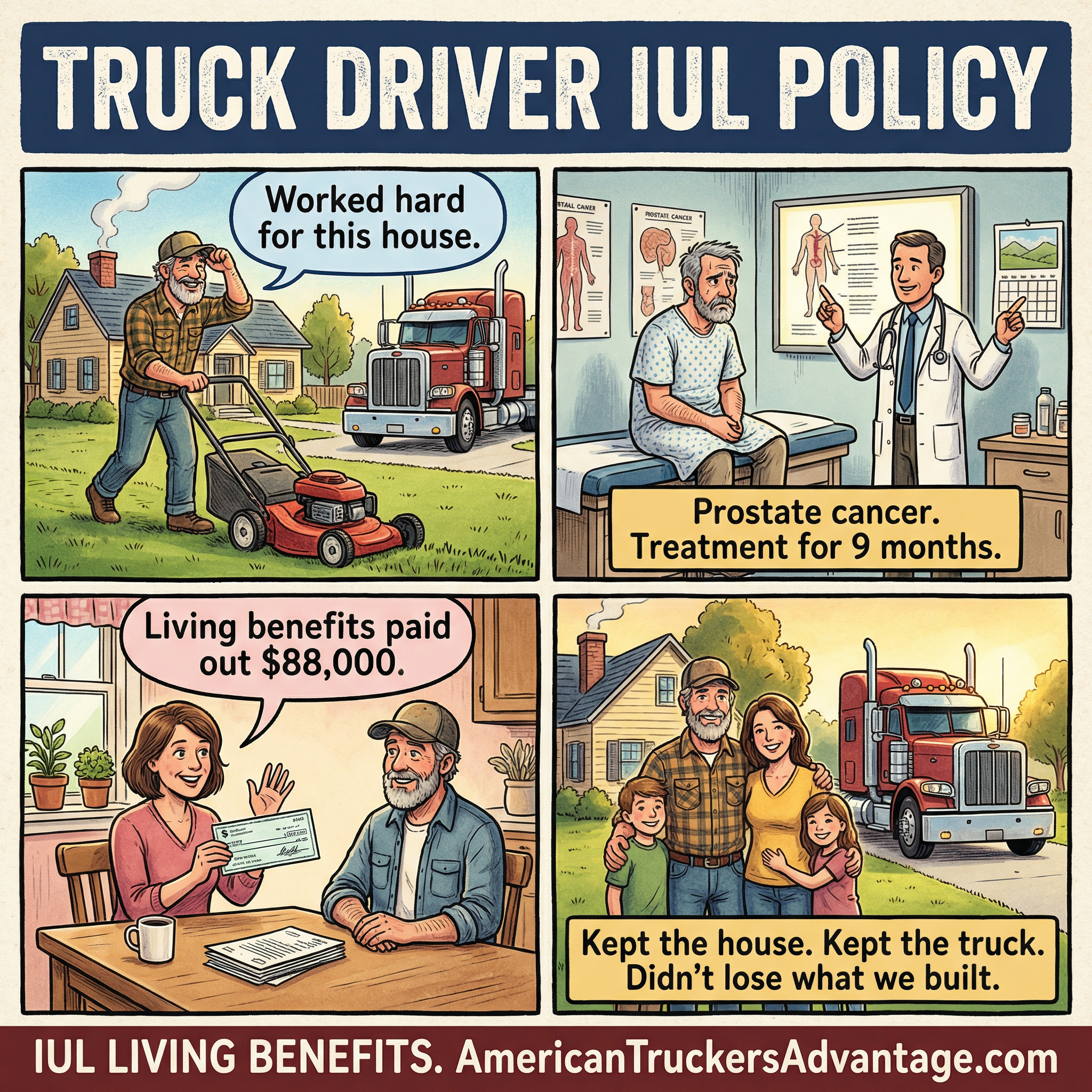 The American Trucker Advantage Facebook ad