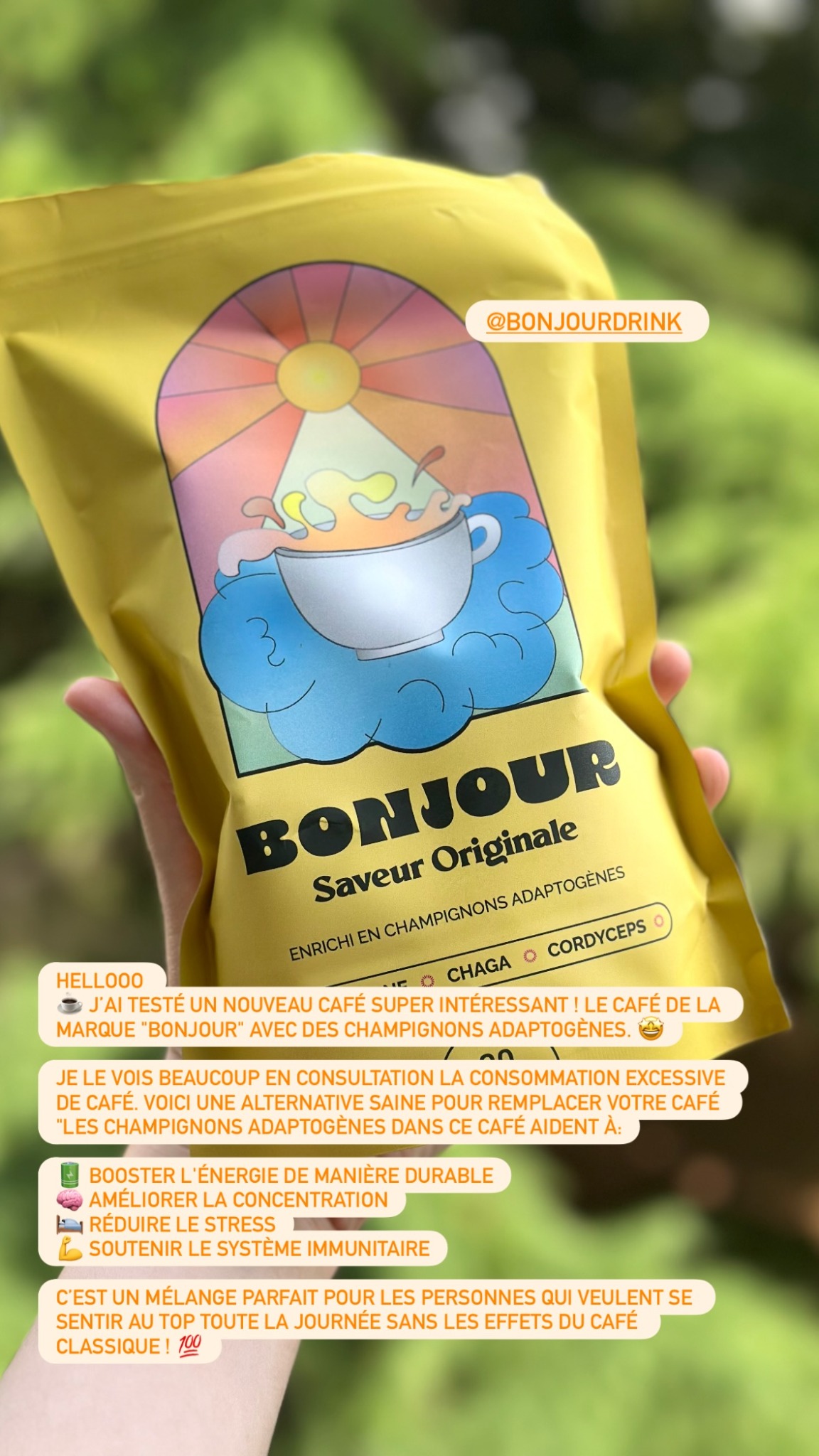 Bonjour Facebook ad