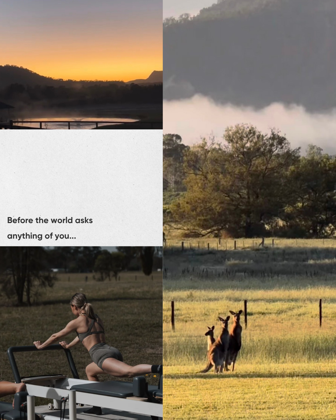 Coretocompass Facebook ad: A sunrise over the Hunter Valley.