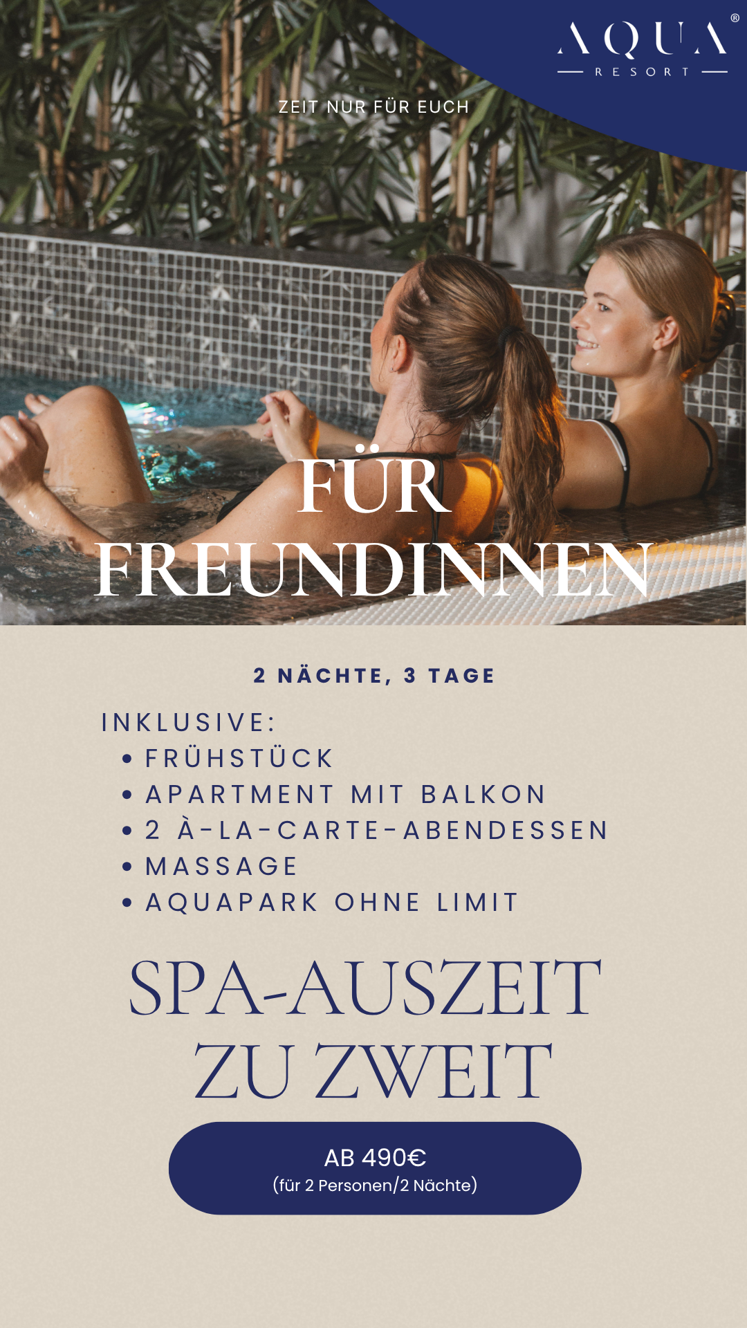 Aqua Resort Międzyzdroje - Deutsch Facebook ad: Gönnt euch die perfekte Auszeit!