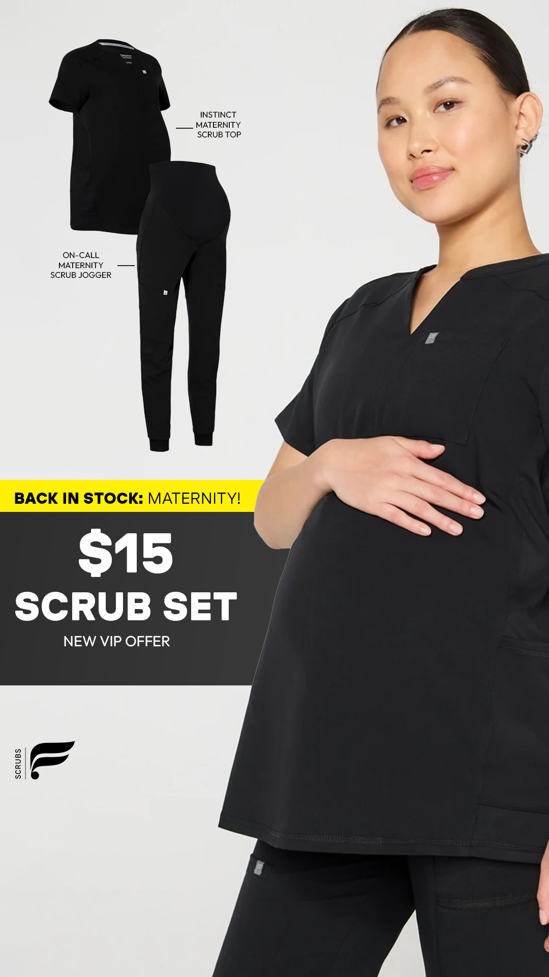 Fabletics Scrubs Facebook ad