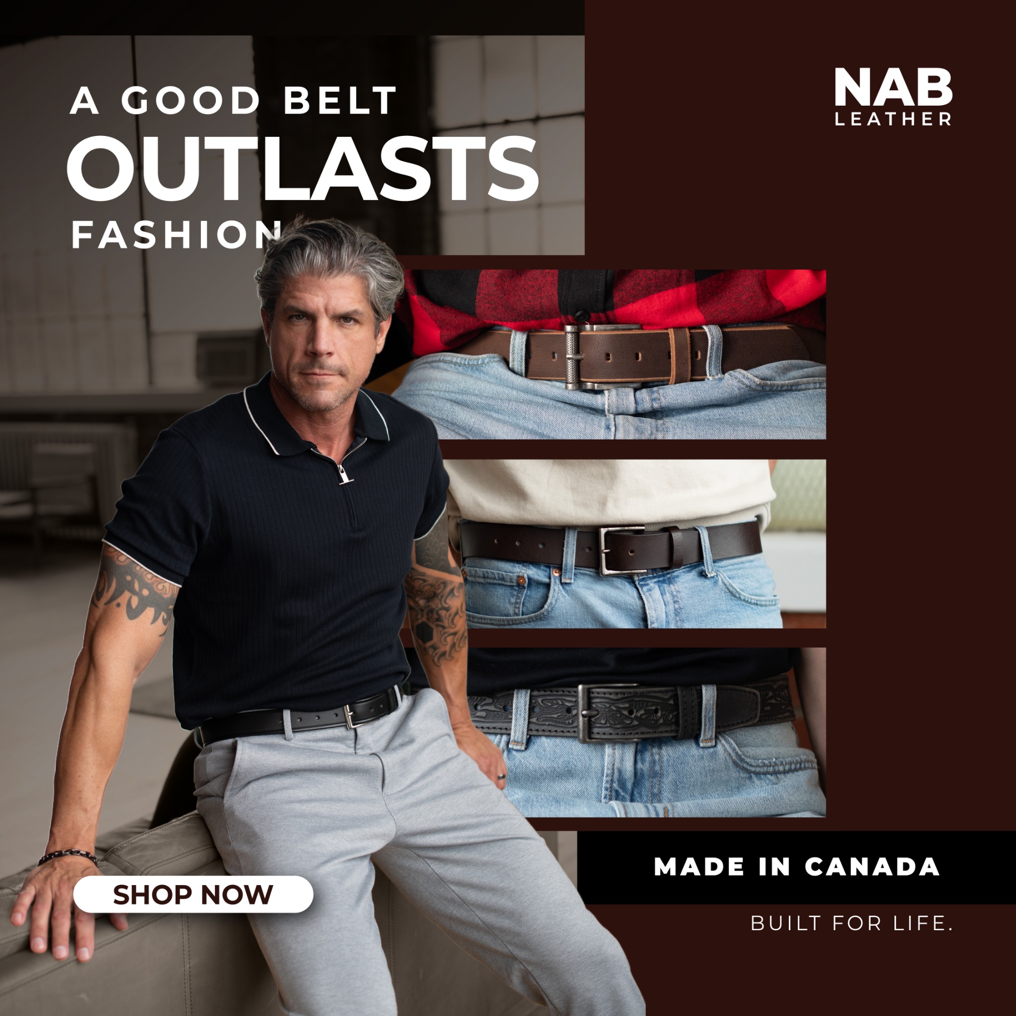 NAB Leather Facebook ad