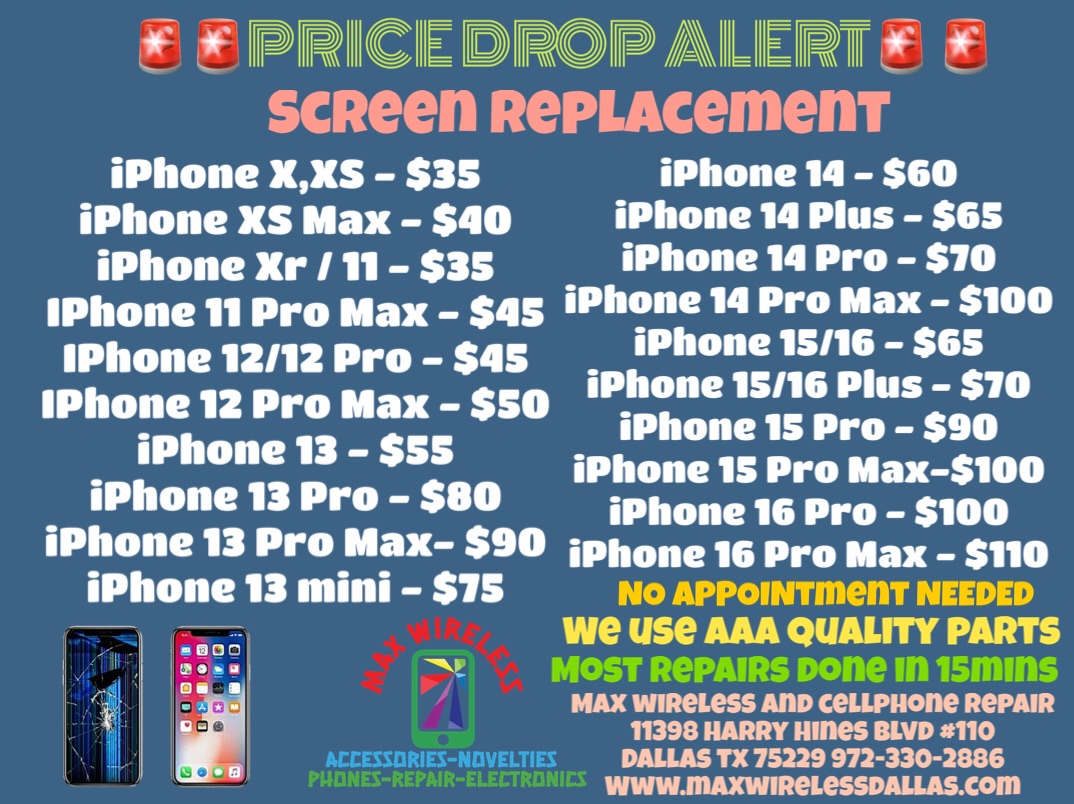 Max Wireless, Cellphone Repair, Novelties, Electronics Wholesale and Retail Facebook ad