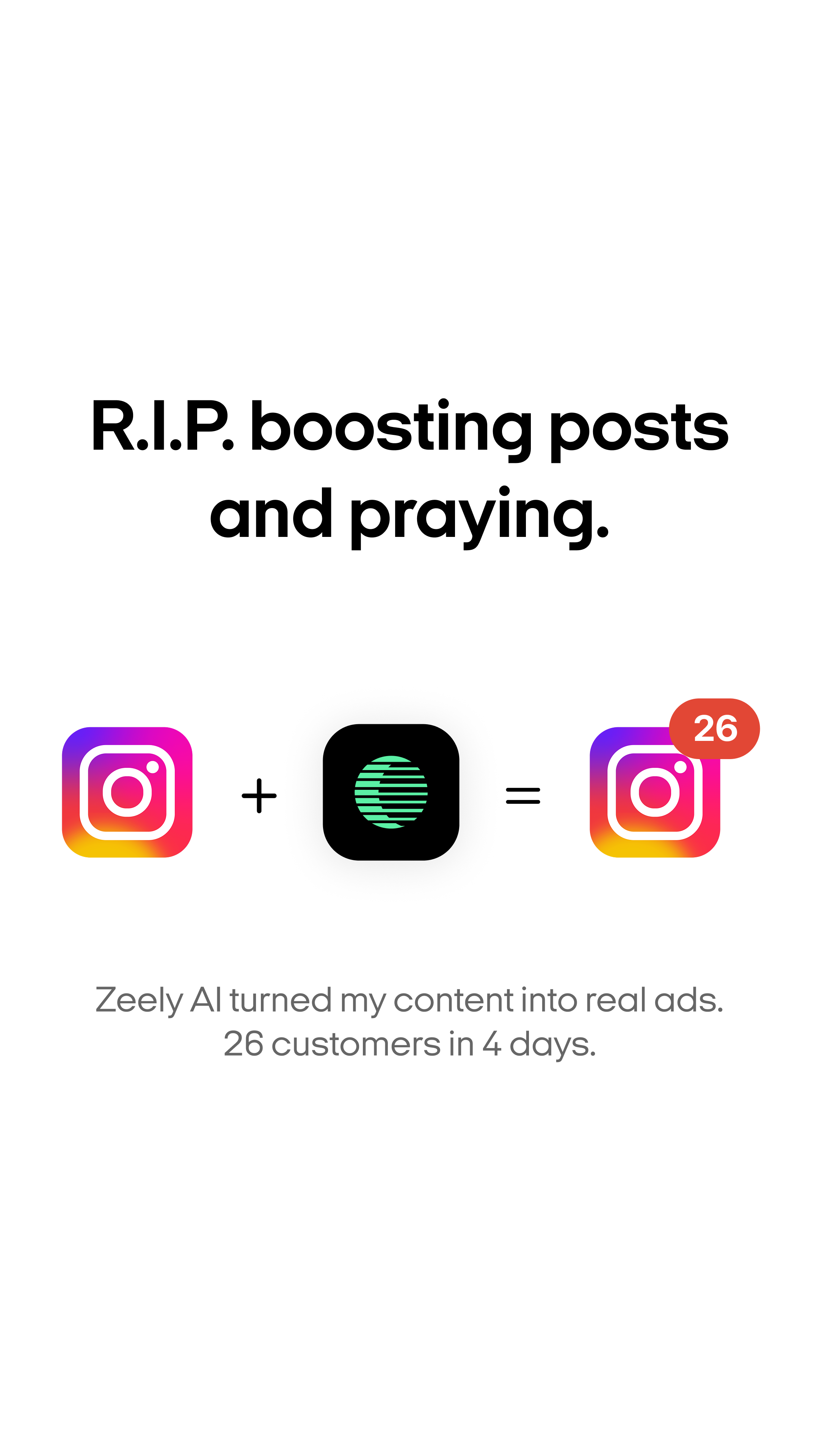 Zeely Facebook ad