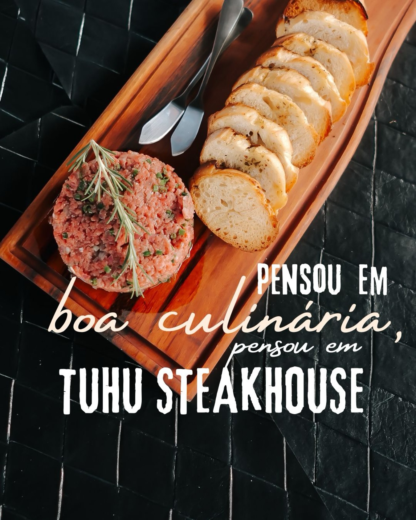 TUHU STEAK HOUSE Facebook ad: No almoço da Tuhu Steakhouse, cada prato é…
