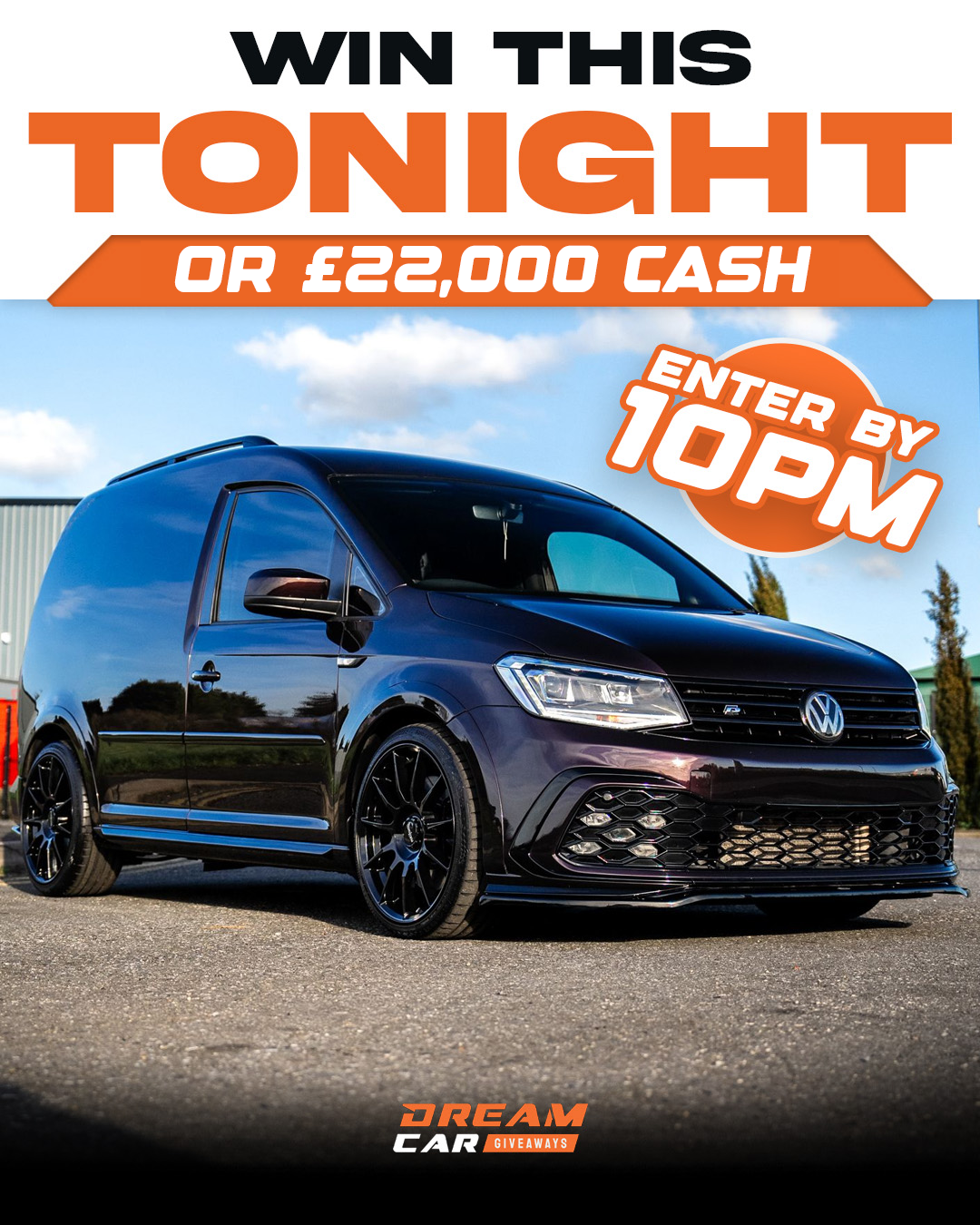Dream Car Giveaways Facebook ad