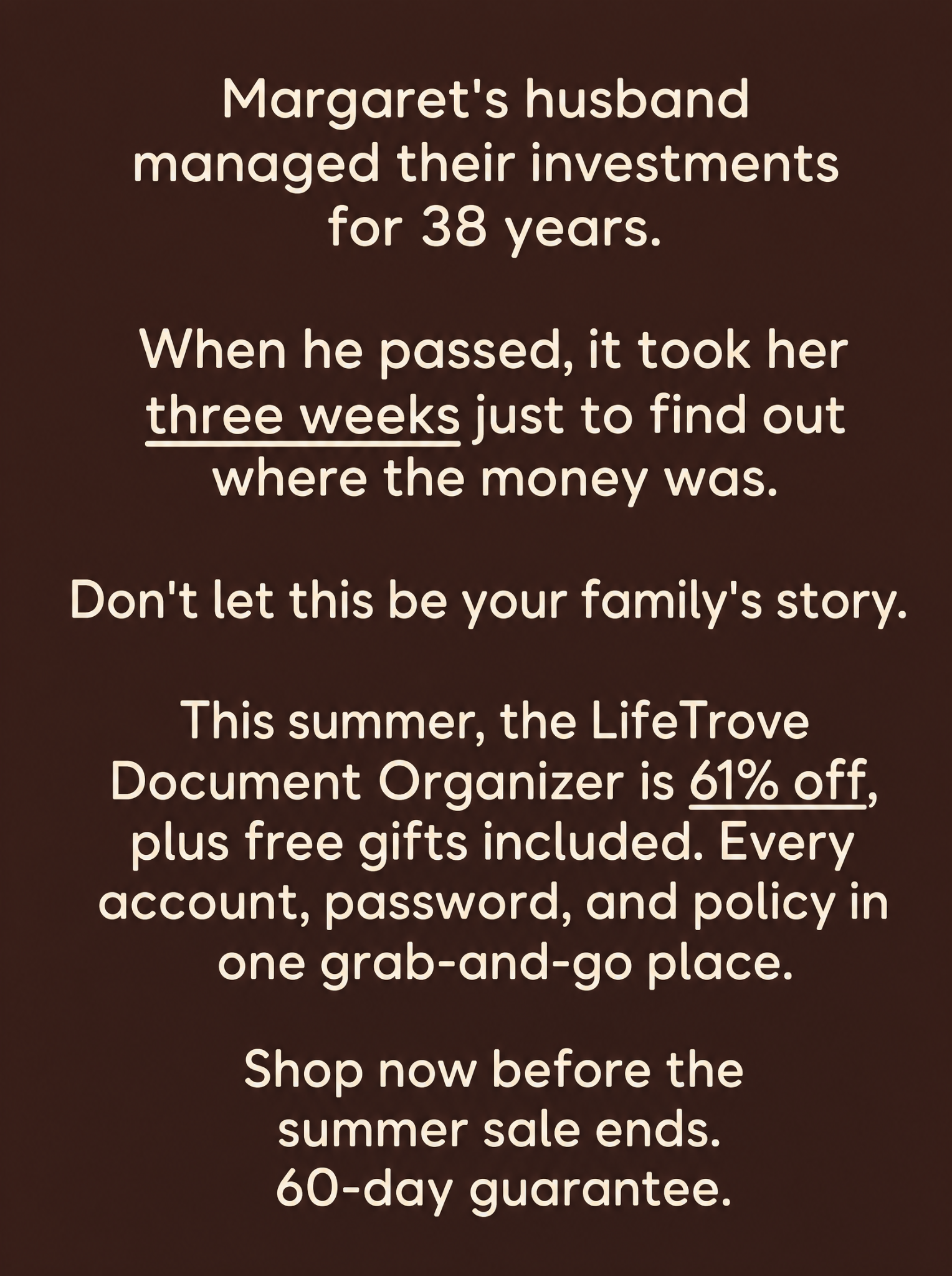 LifeTrove Facebook ad