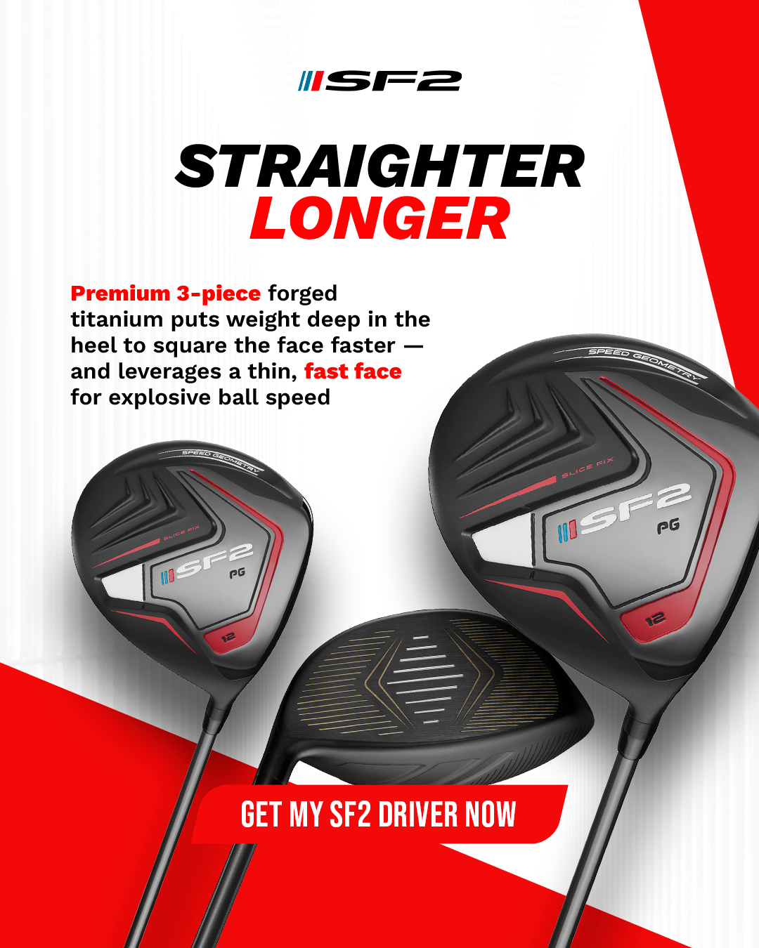 Performance Golf Facebook ad