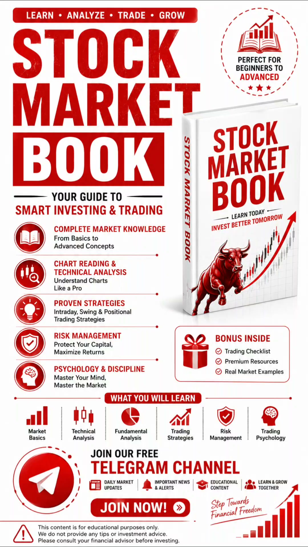 Books For Stock market Learning Facebook ad: Start Learning the Stock Market!