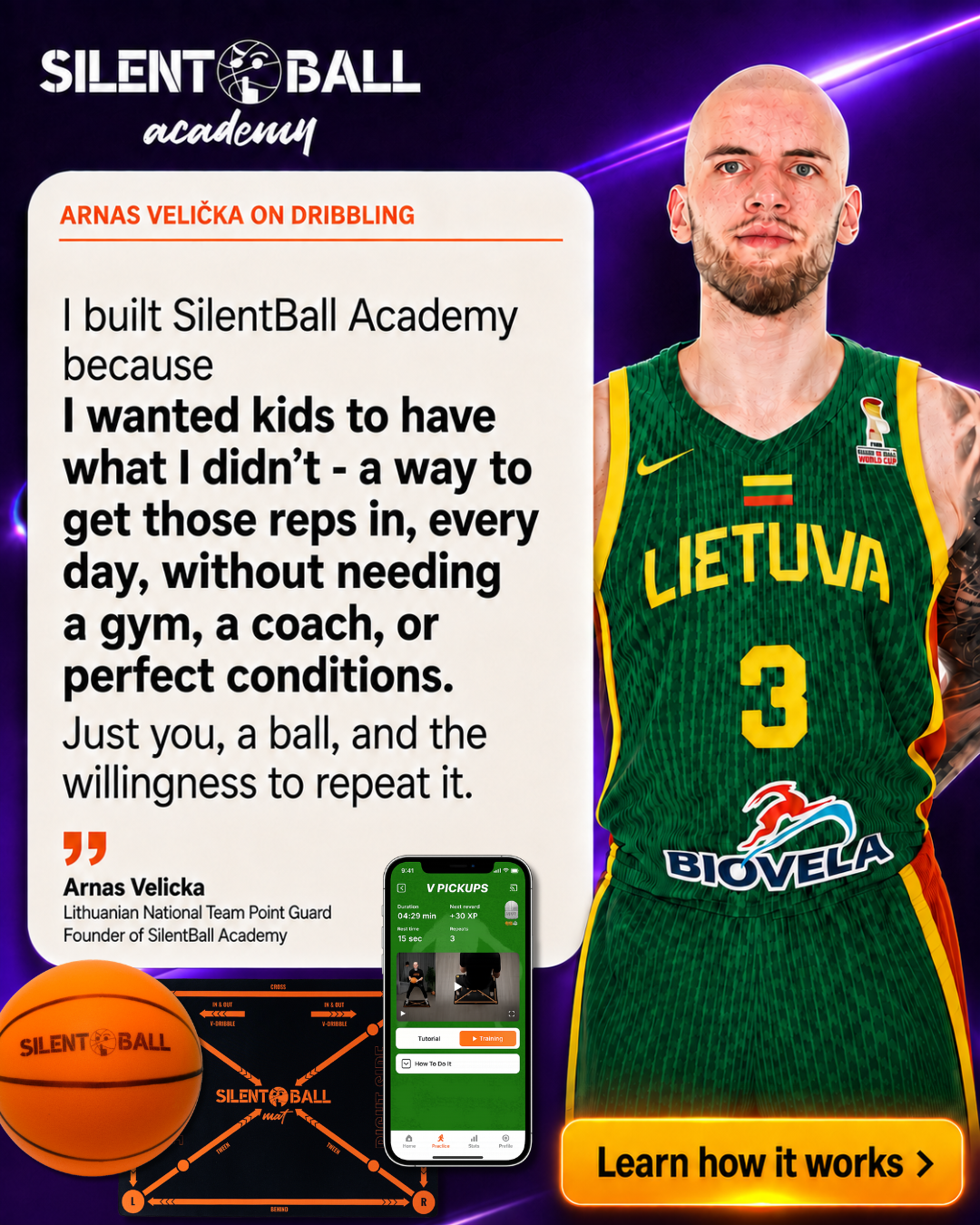 SilentBall Academy Facebook ad