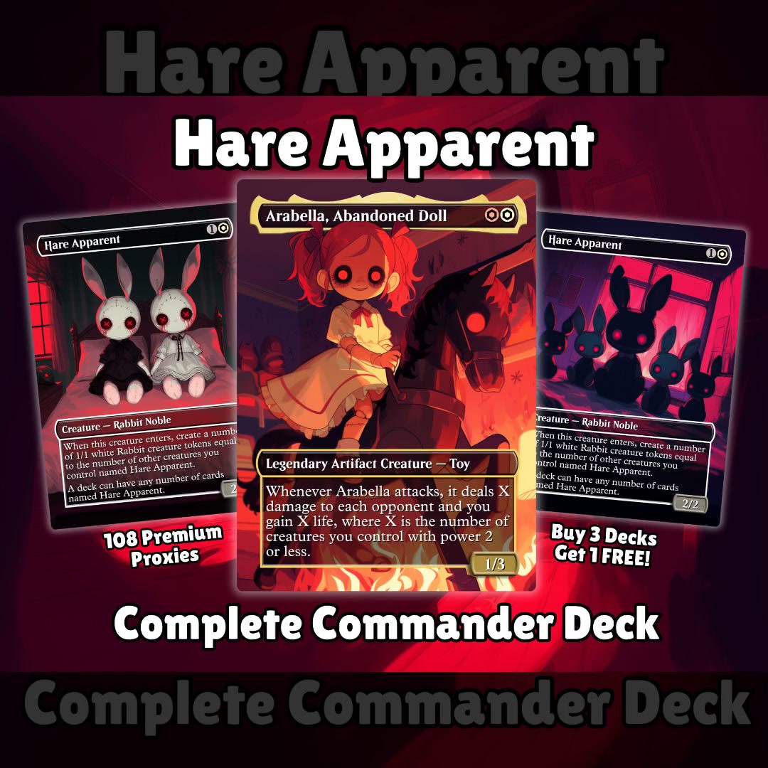 EDHCustom Facebook ad: Possess a horde of creepy dolls with our Arabella Proxy…