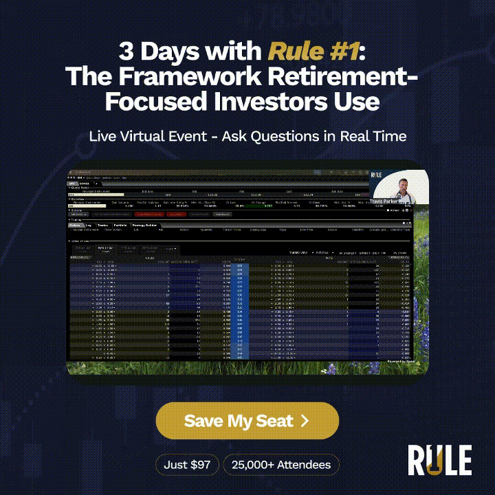 Phil Town's Rule #1 Investing Facebook ad: Don’t Just Learn Investing. Practice It.