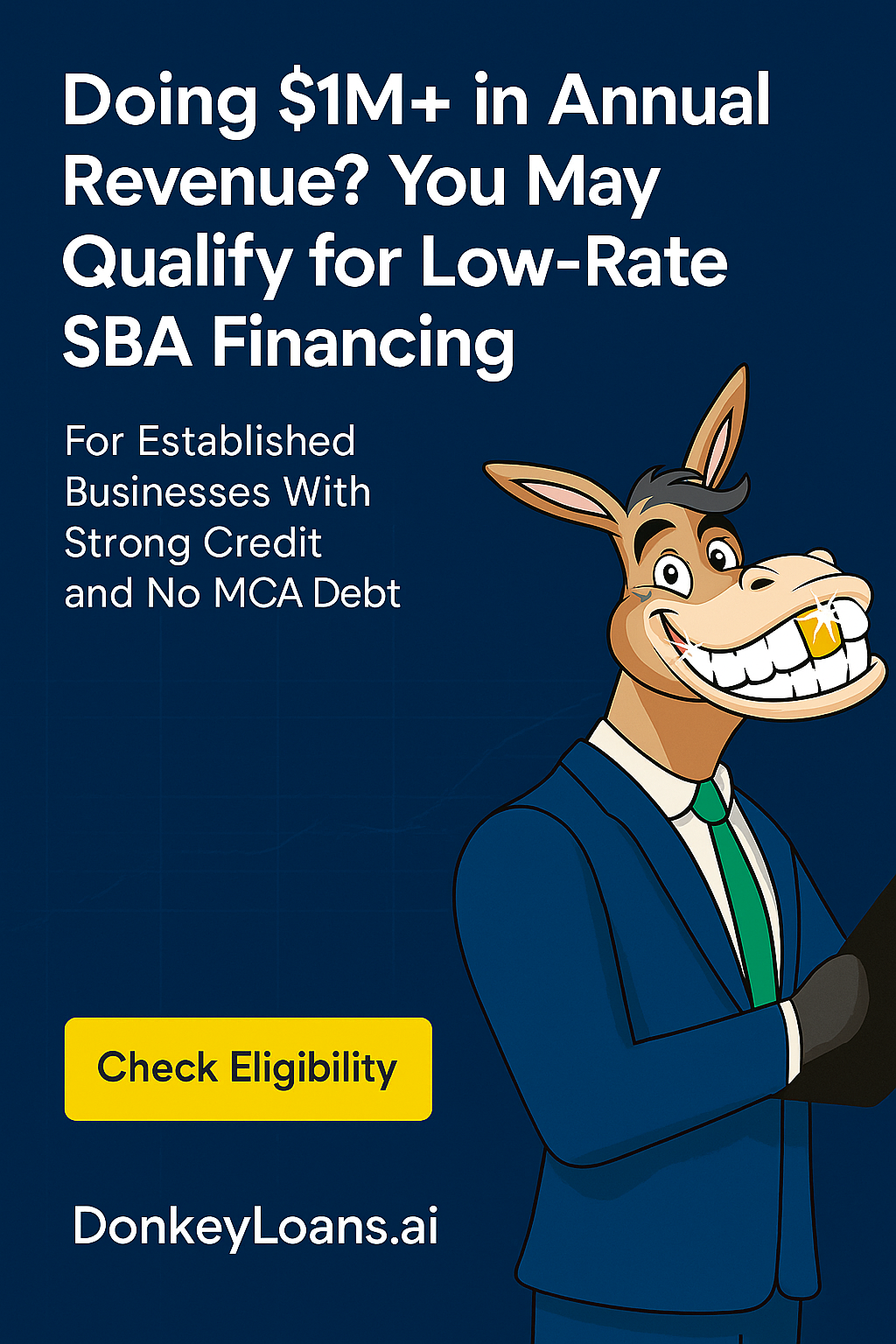 DonkeyLoans Facebook ad: Supporting Expansion for Established Businesses