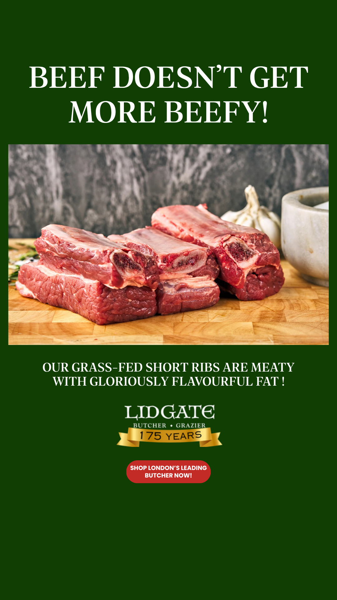 Lidgates Butchers Facebook ad