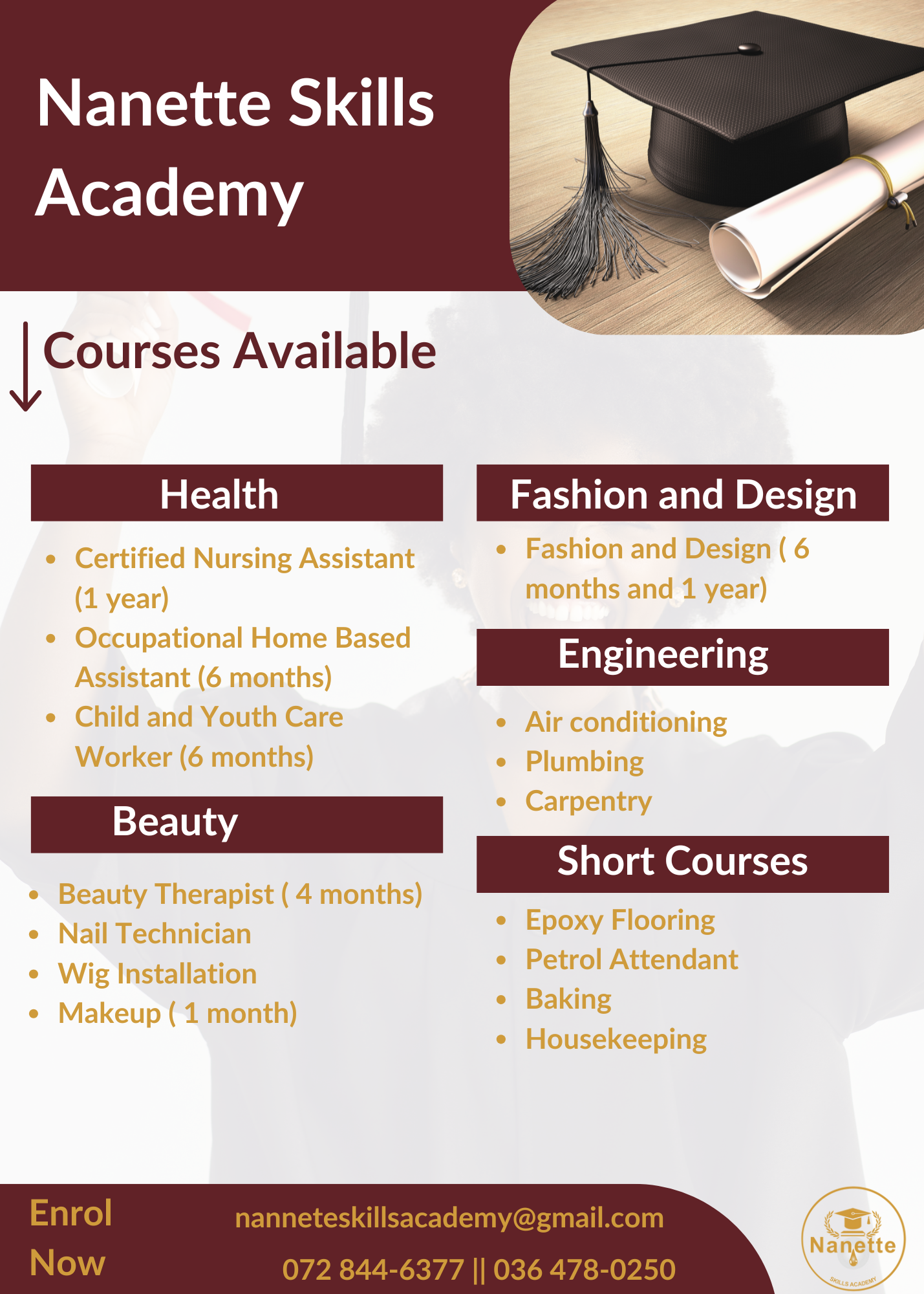 Nanette Skills Academy Facebook ad
