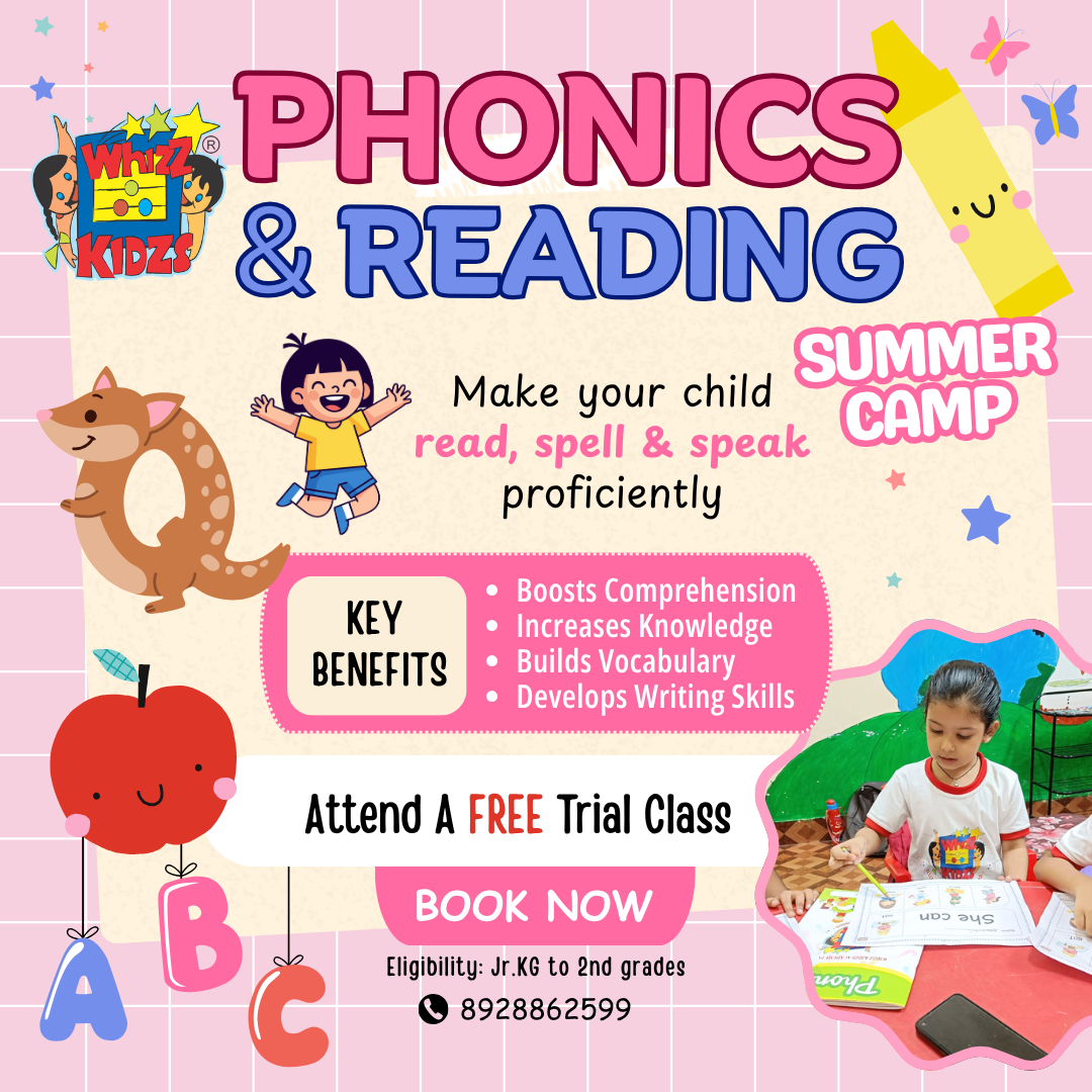 Whizz Kidzs Academy Facebook ad: Book A FREE Trial Class