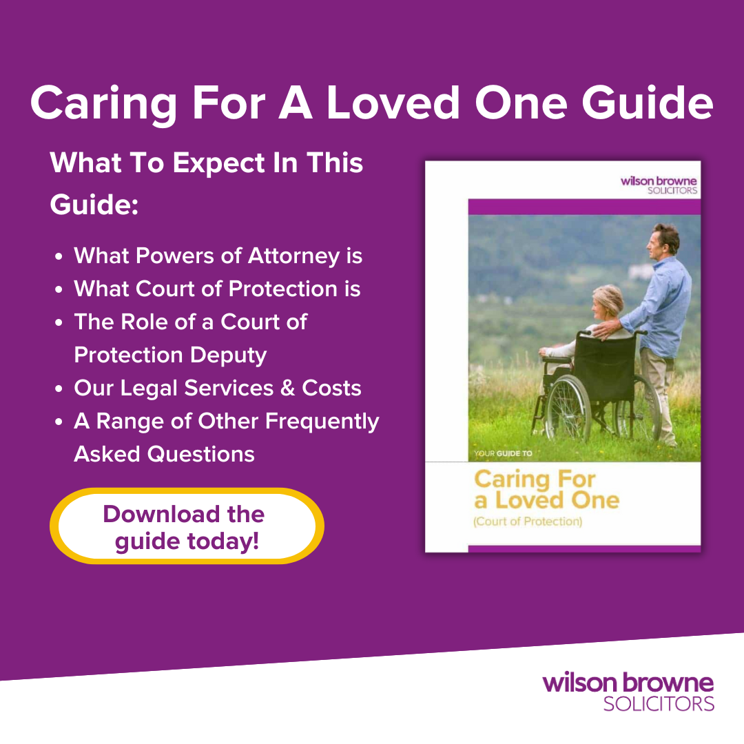 Wilson Browne Solicitors Facebook ad from Oct 8, 2025