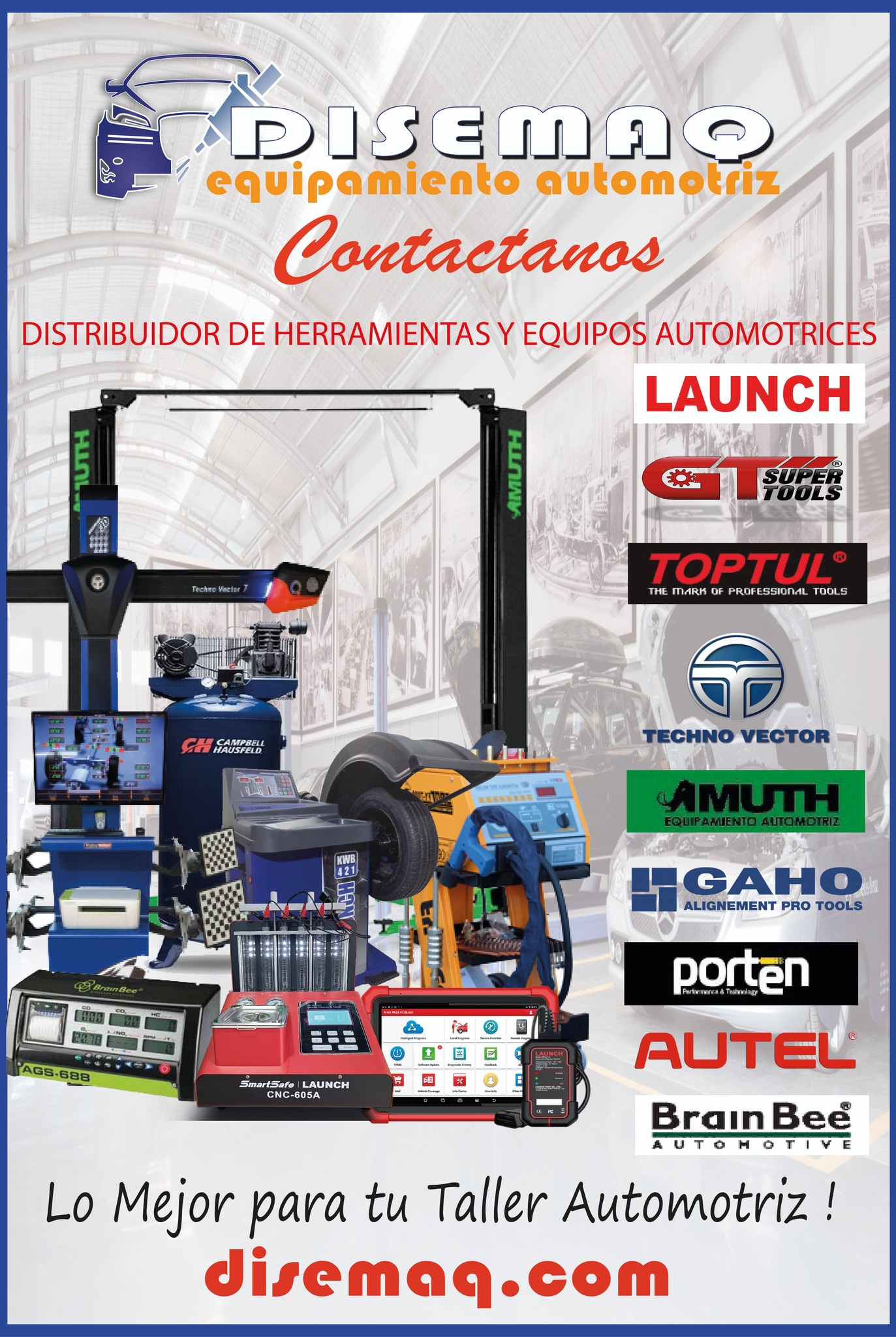 Disemaq equipamiento automotriz Facebook ad: DISTRIBUIDOR DE HERRAMIENTAS Y EQUIPOS AUTOMOTRICES CON LA…