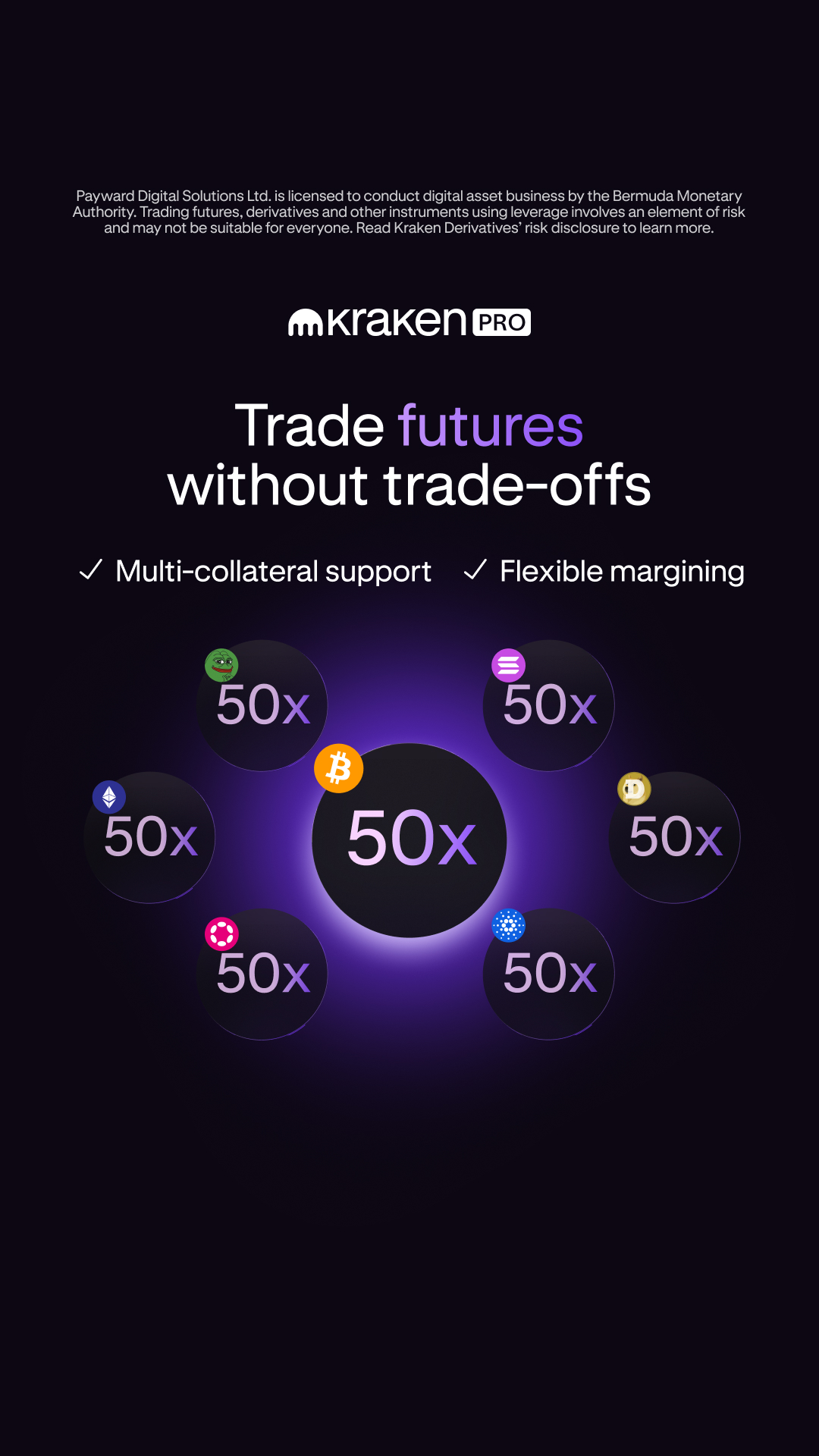 Kraken Digital Asset Exchange Facebook ad