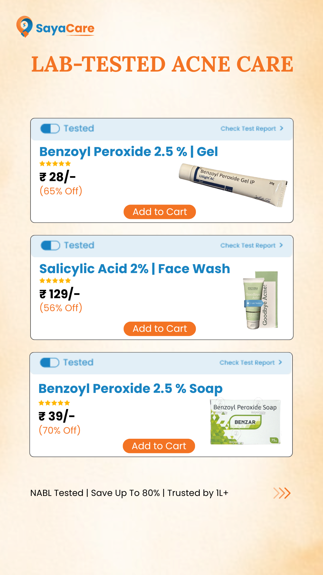 SayaCare Facebook ad