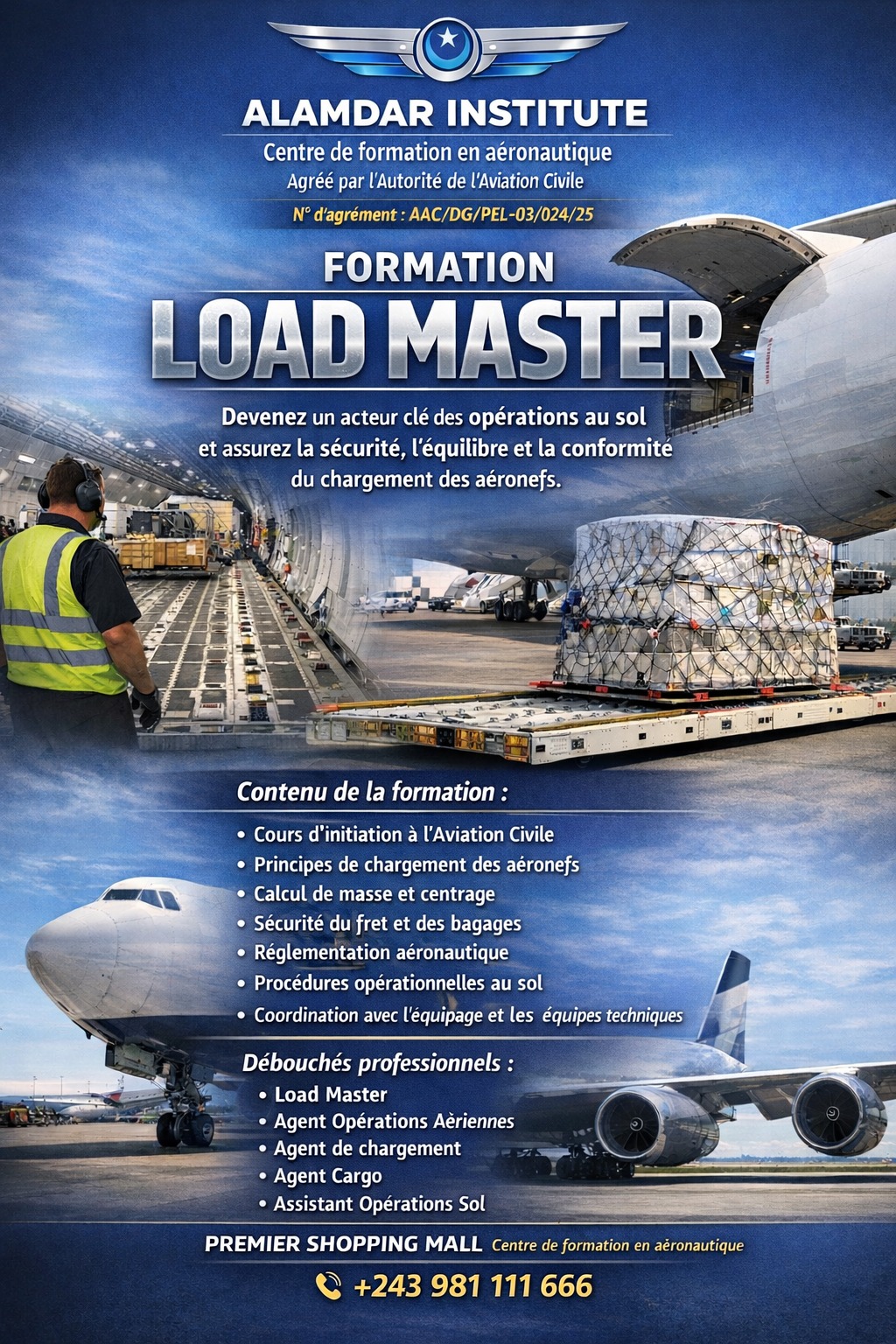 Alamdar Training Institue - Kinshasa Facebook ad: FORMATION LOAD MASTER, ALAMDAR INSTITUTE
