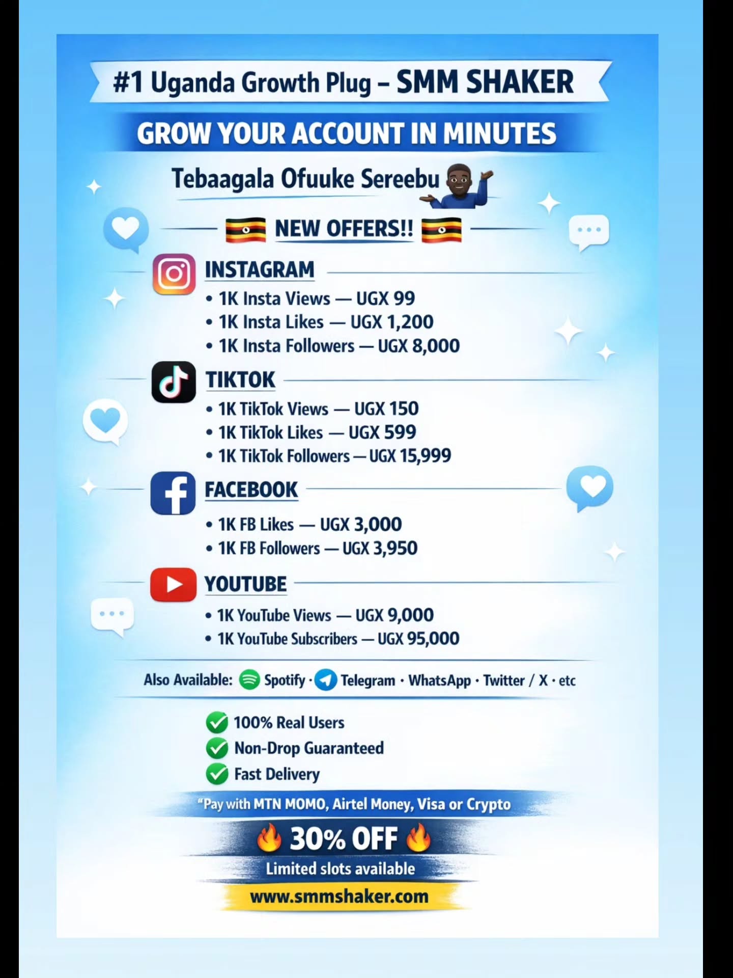 Shaker SMM Panel Facebook ad
